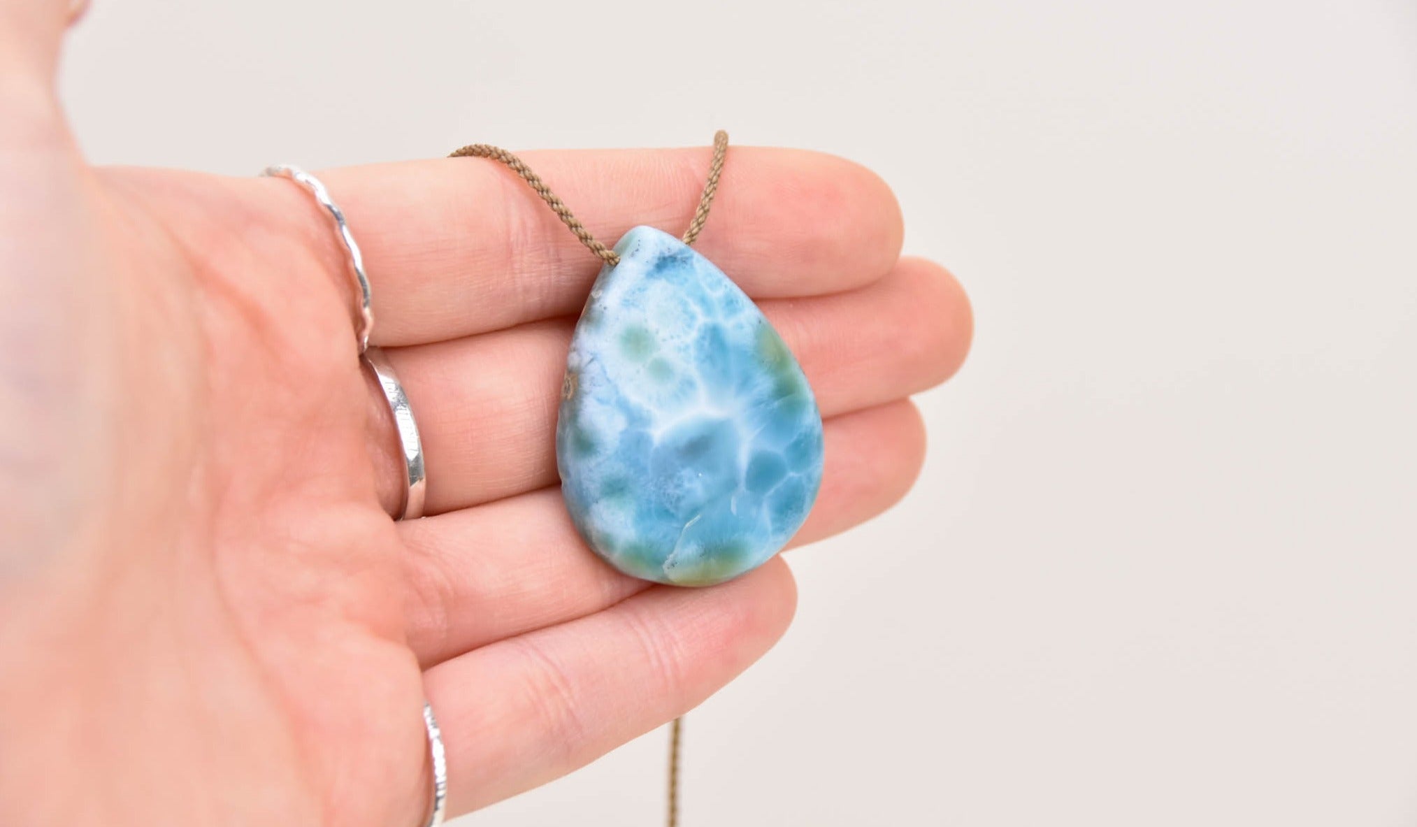 grounding jewelry daily anchor mindfulness rope jewelry tula blue larimar pendant