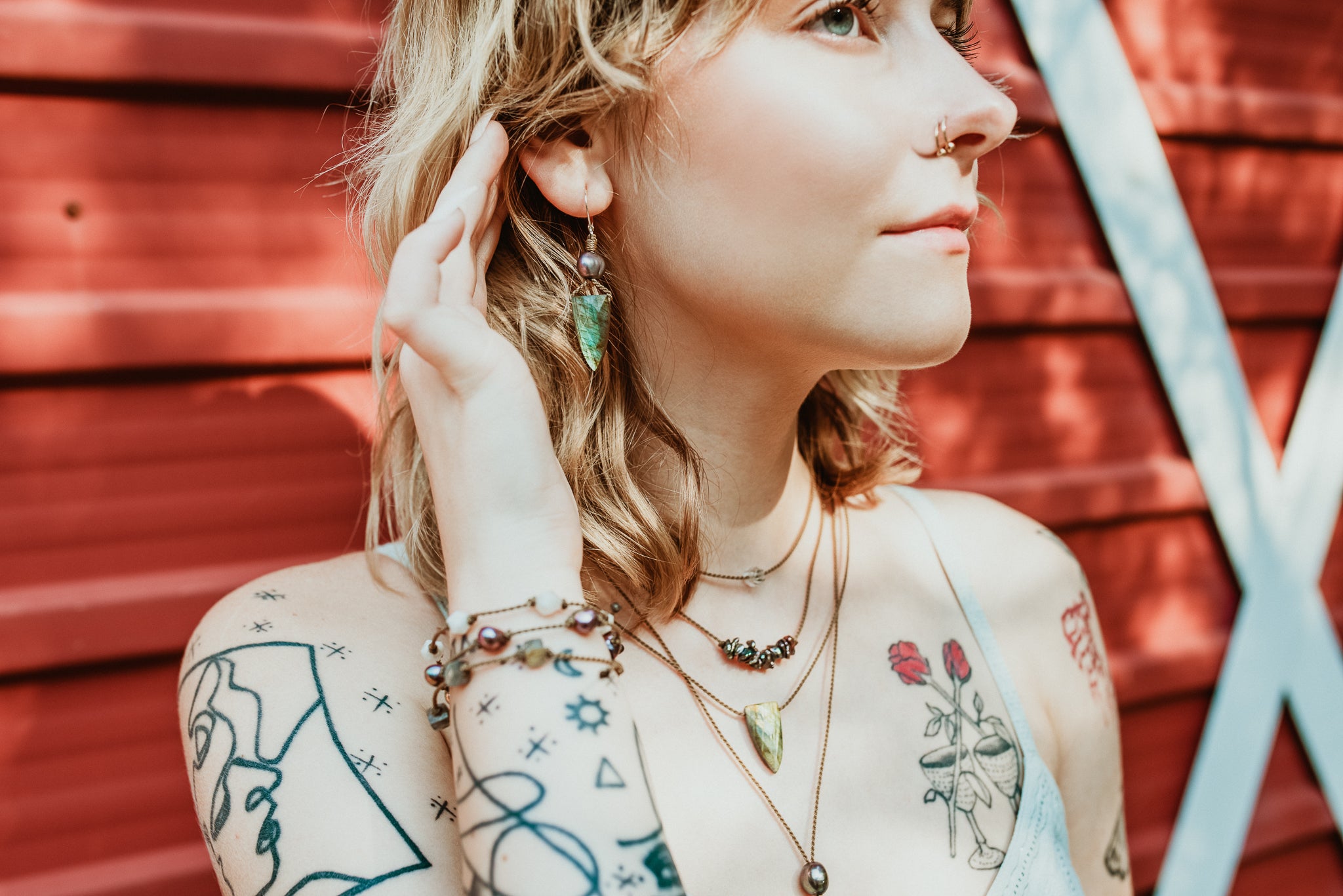 Pyramid Earrings