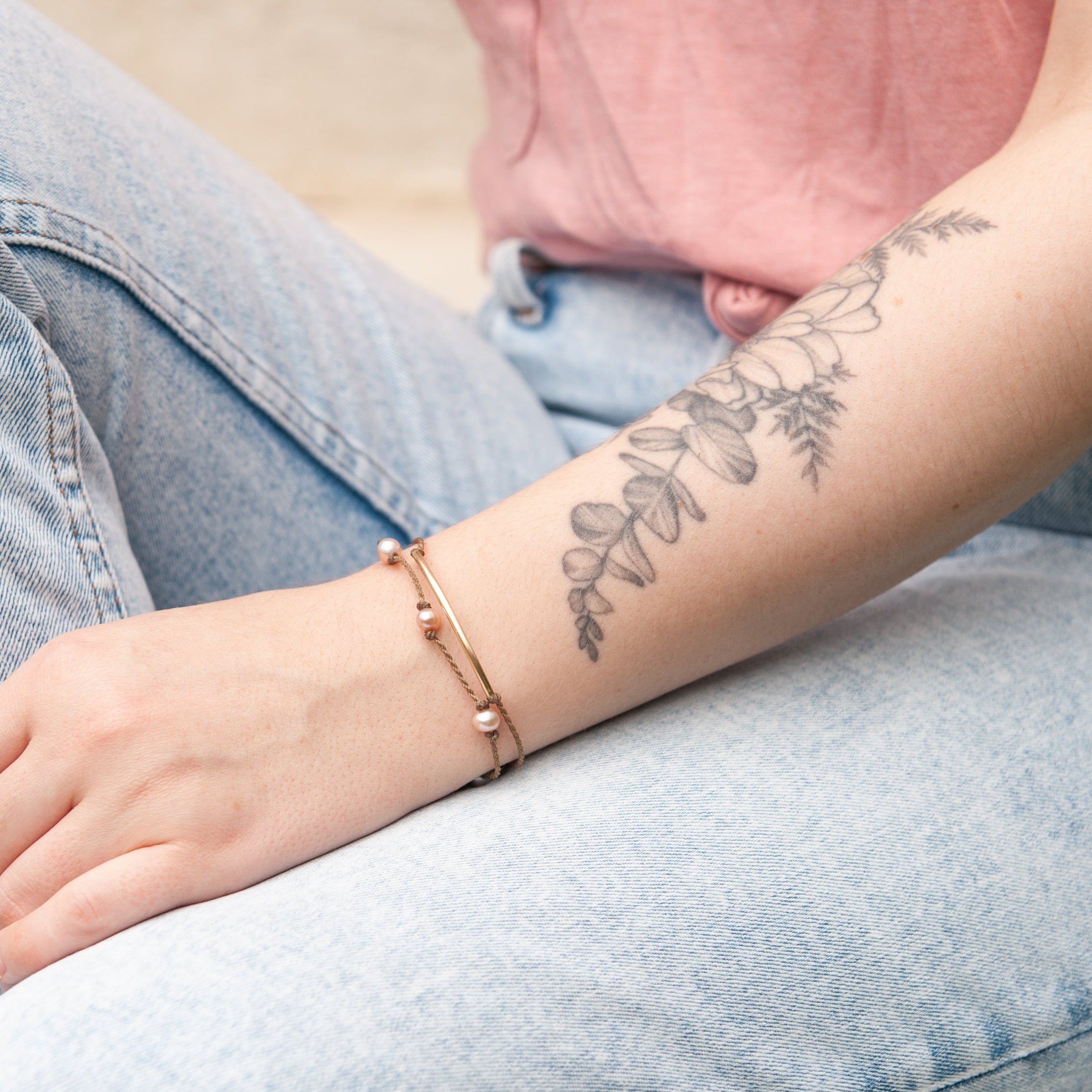 14k Gold-Filled Bar Bracelet