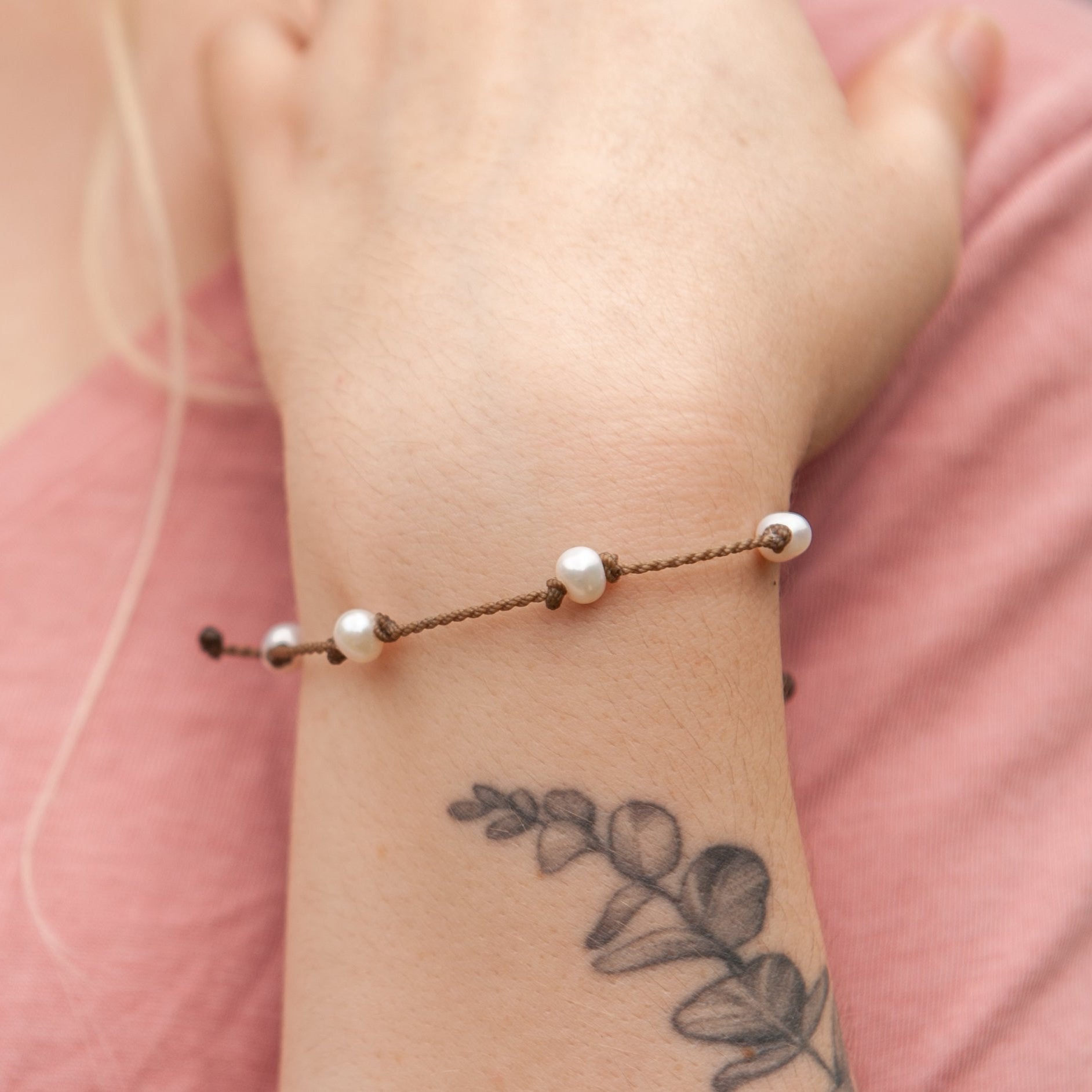 White Pearl Bracelets
