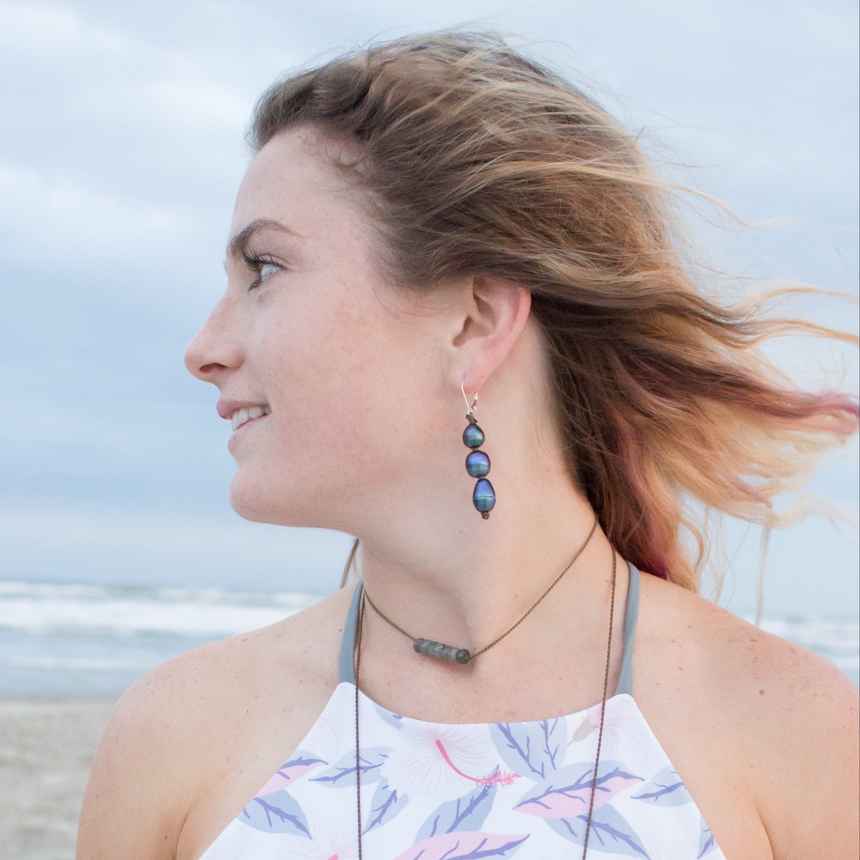 Stacked Pearl Earrings