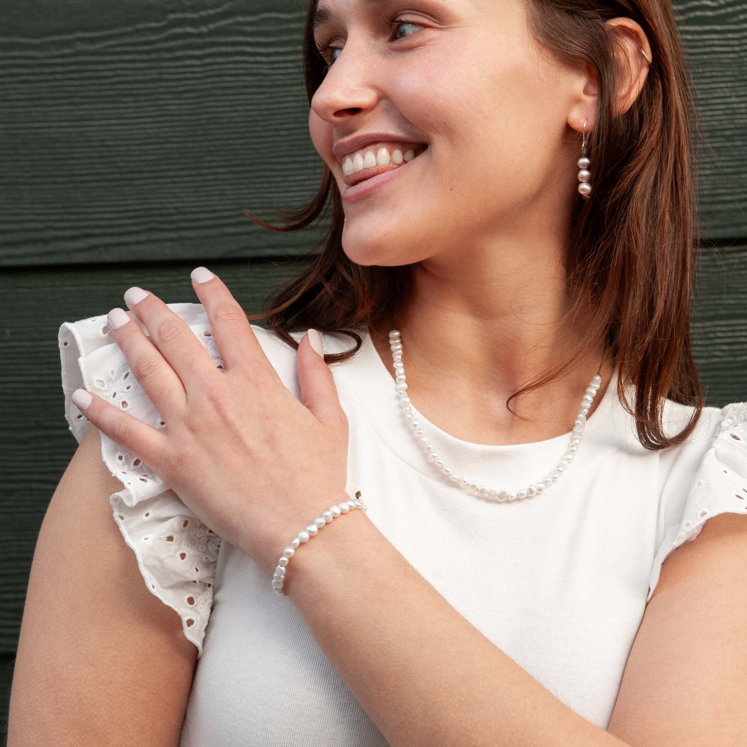 Crown Pearl Bracelet