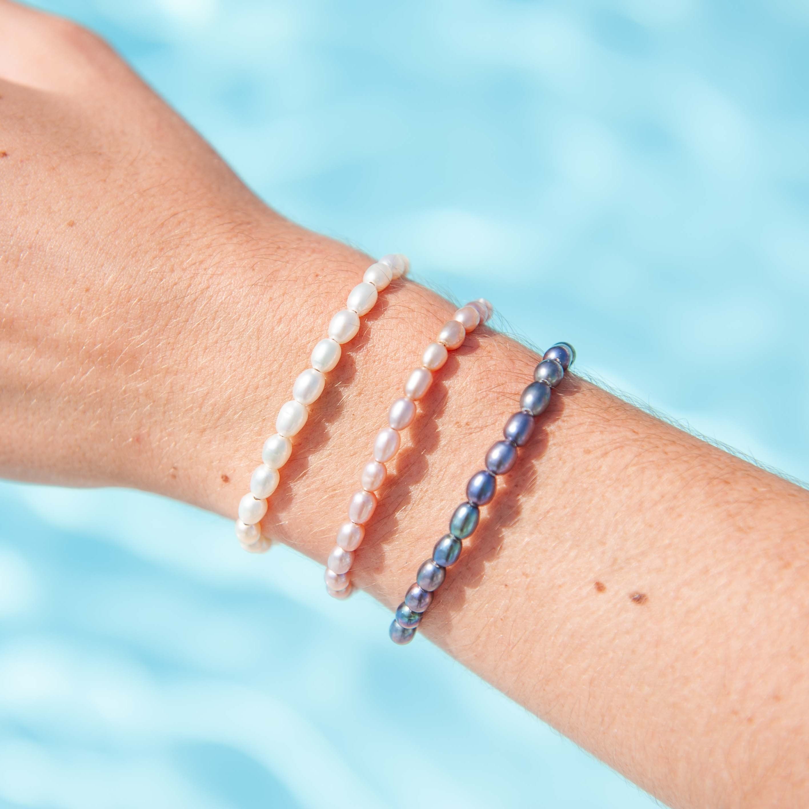 The Crown Rice Pearl Bracelet