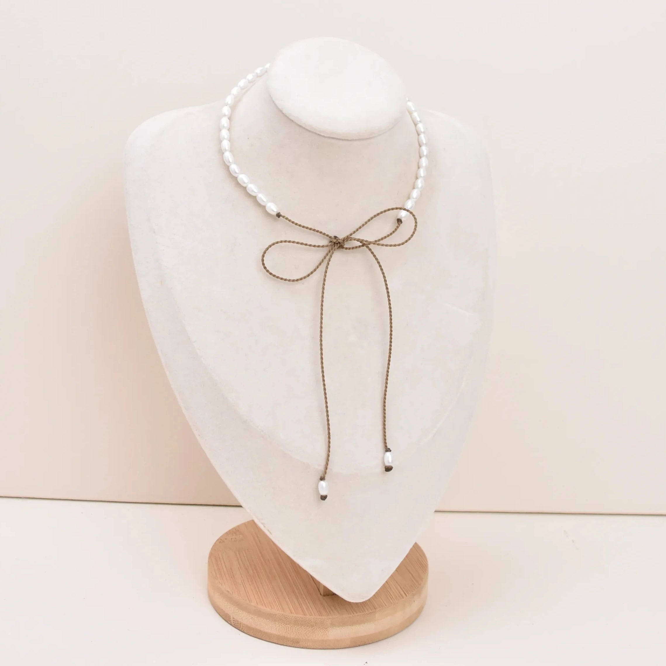 The Crown Rice Pearl Necklace