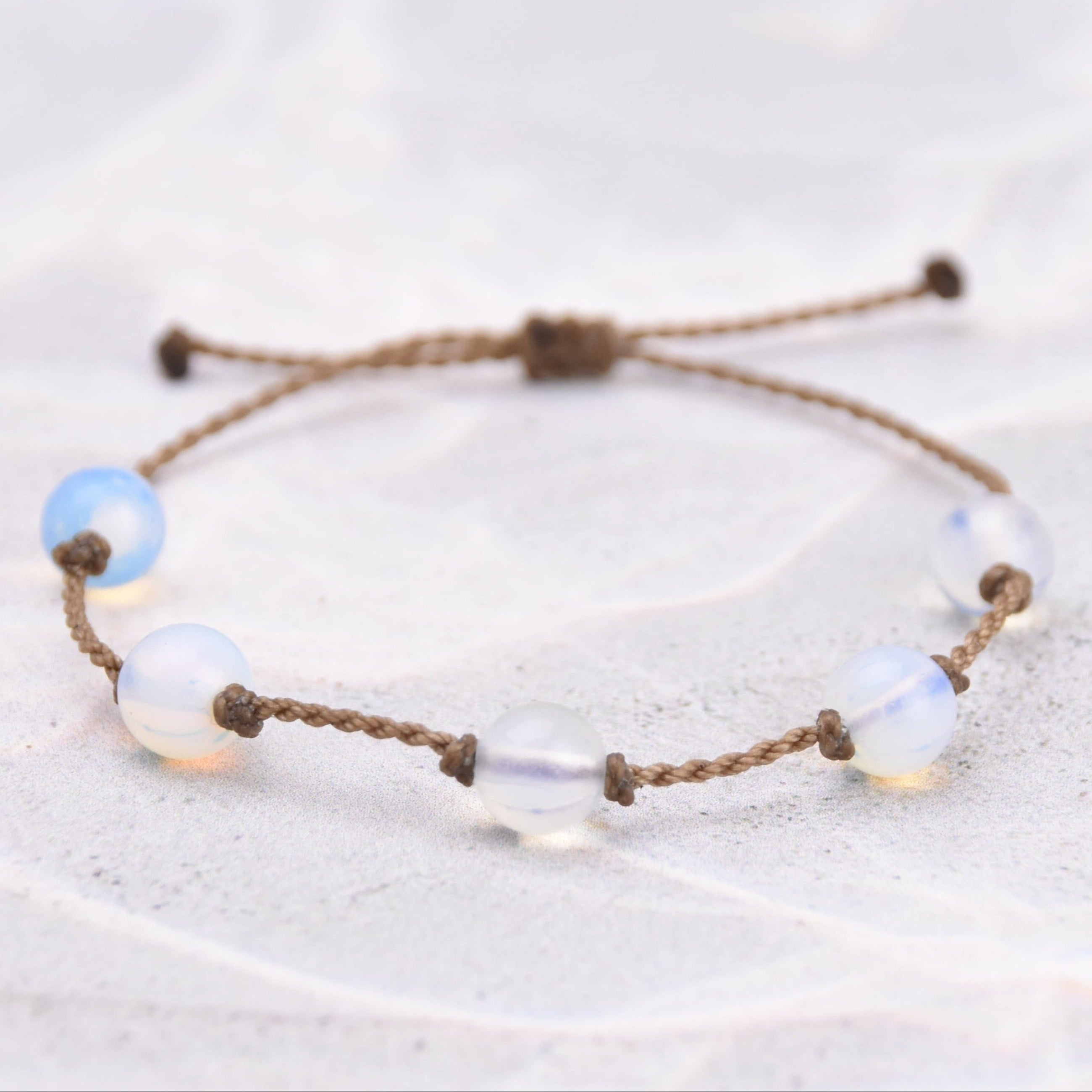 Opalite, Moonstone & Howlite Bracelets