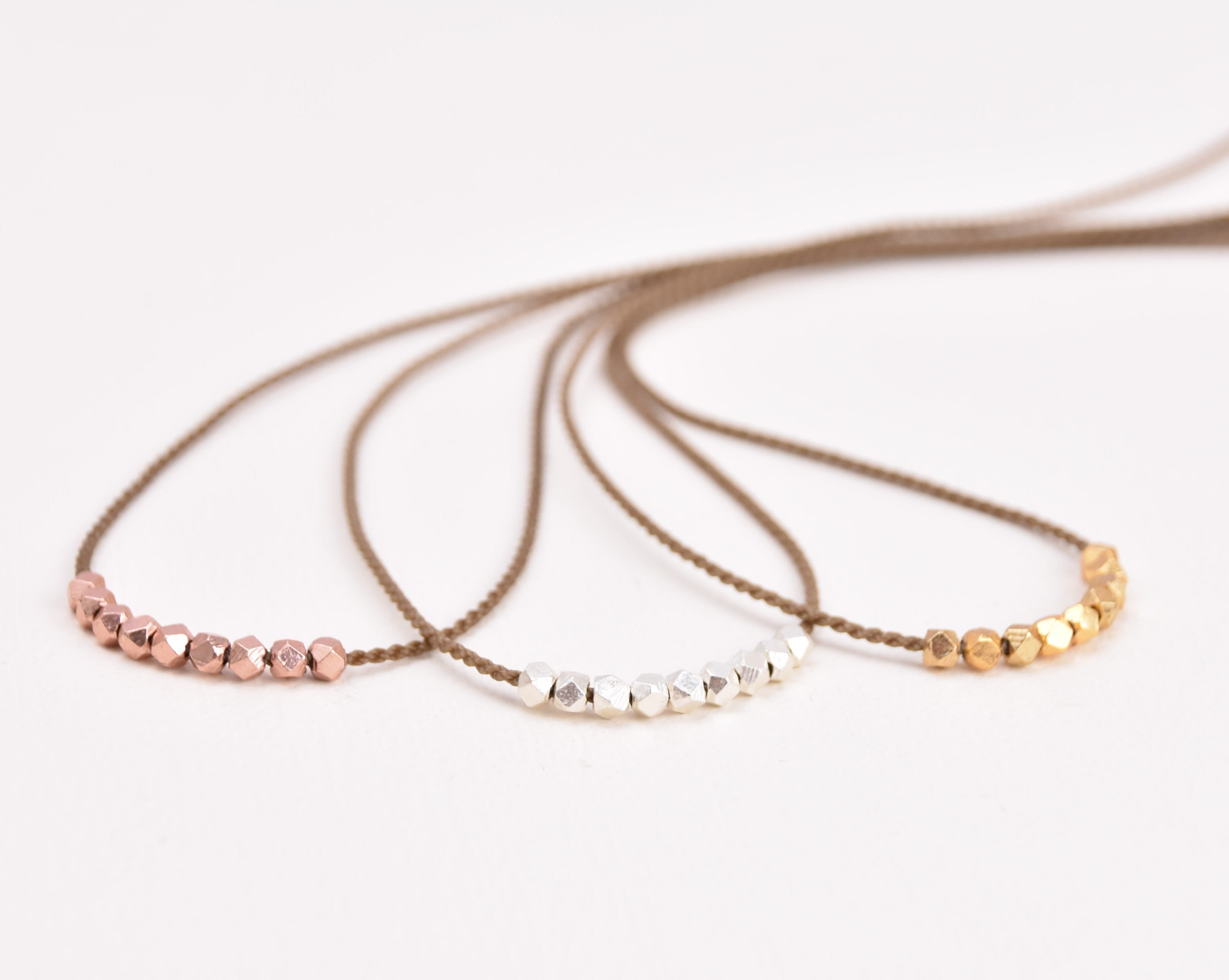 Minimalist Metal Necklace - Rose Gold, Gold or Silver