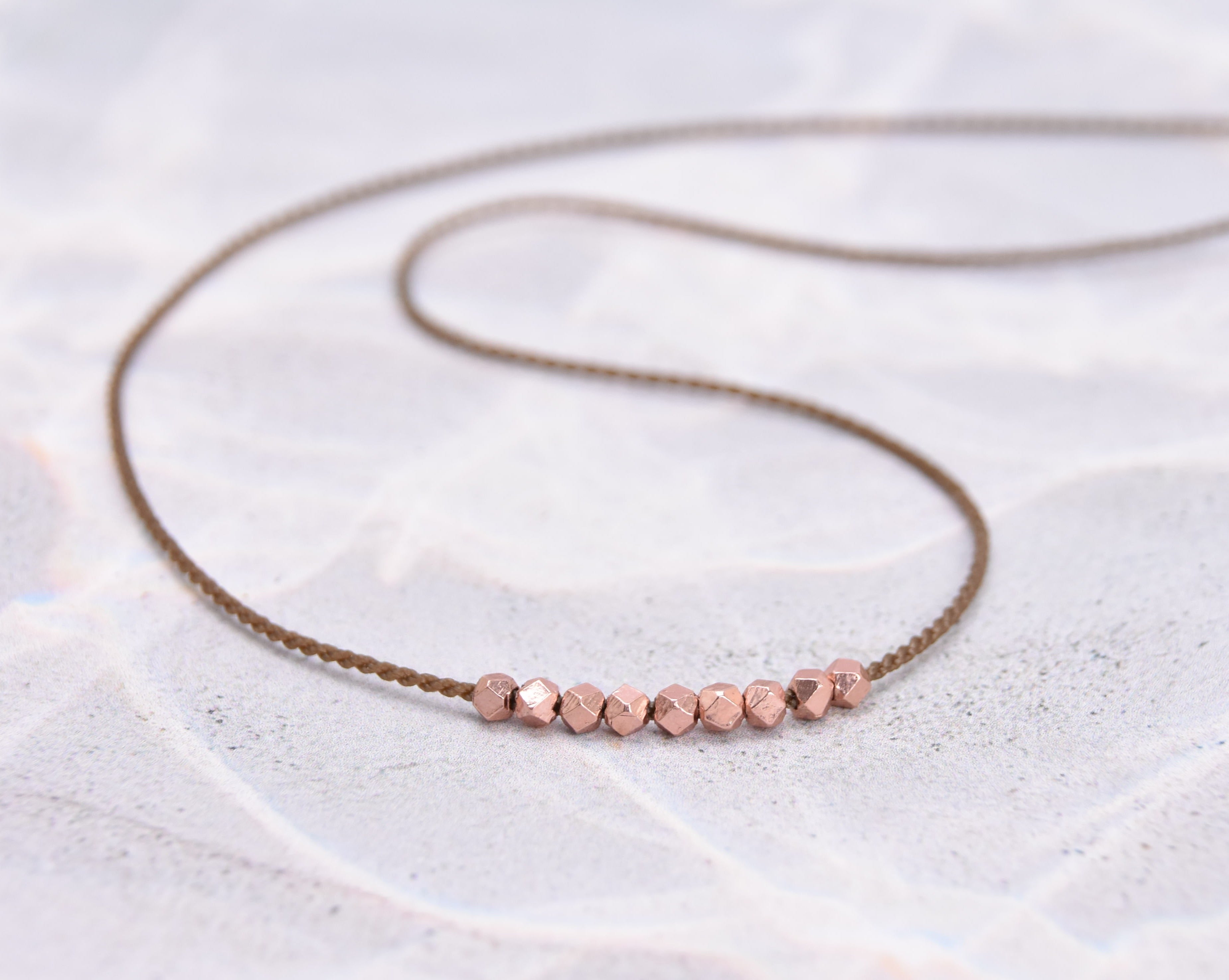 Minimalist Metal Necklace - Rose Gold, Gold or Silver