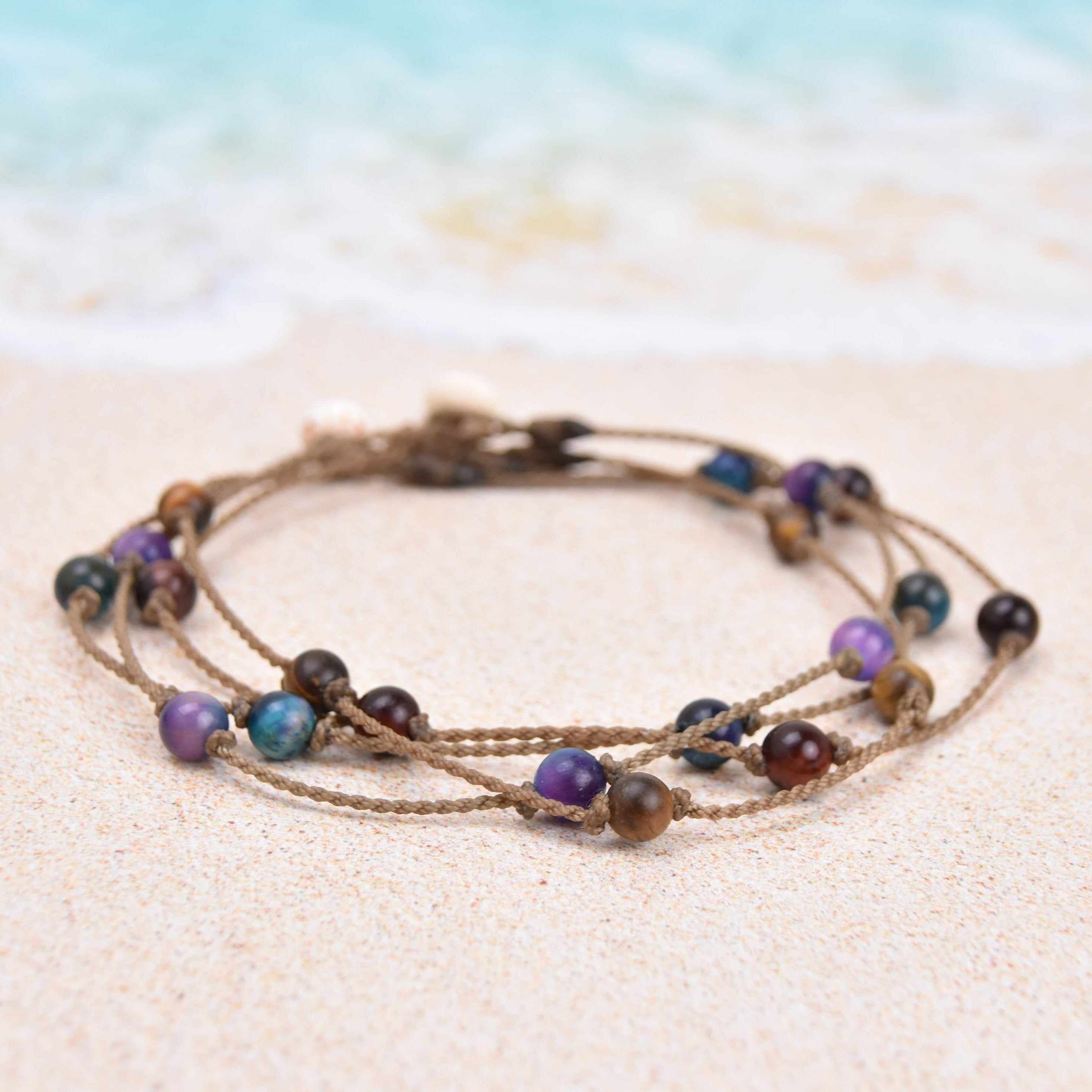Tigers Eye Princess Anklets