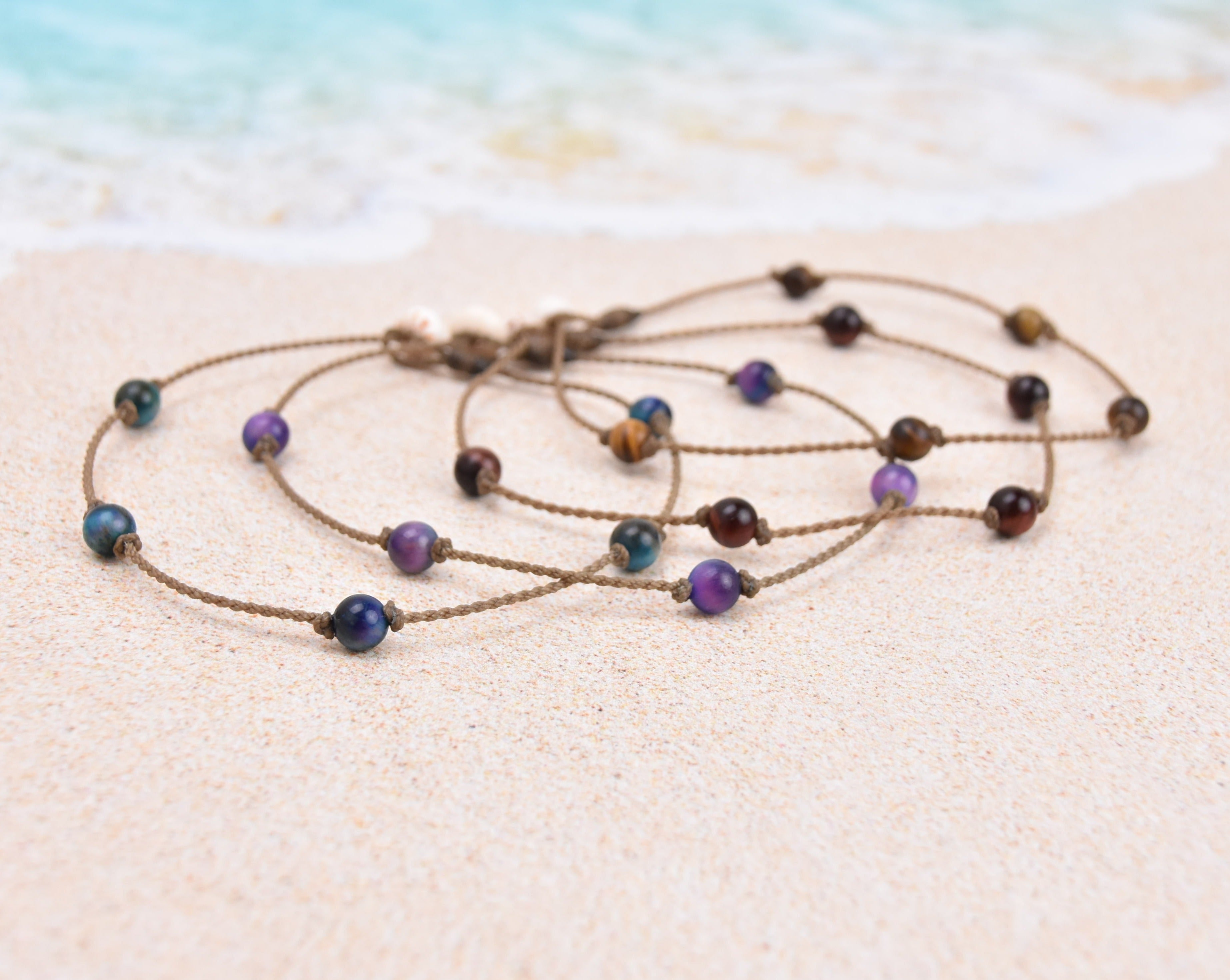Tigers Eye Princess Anklets