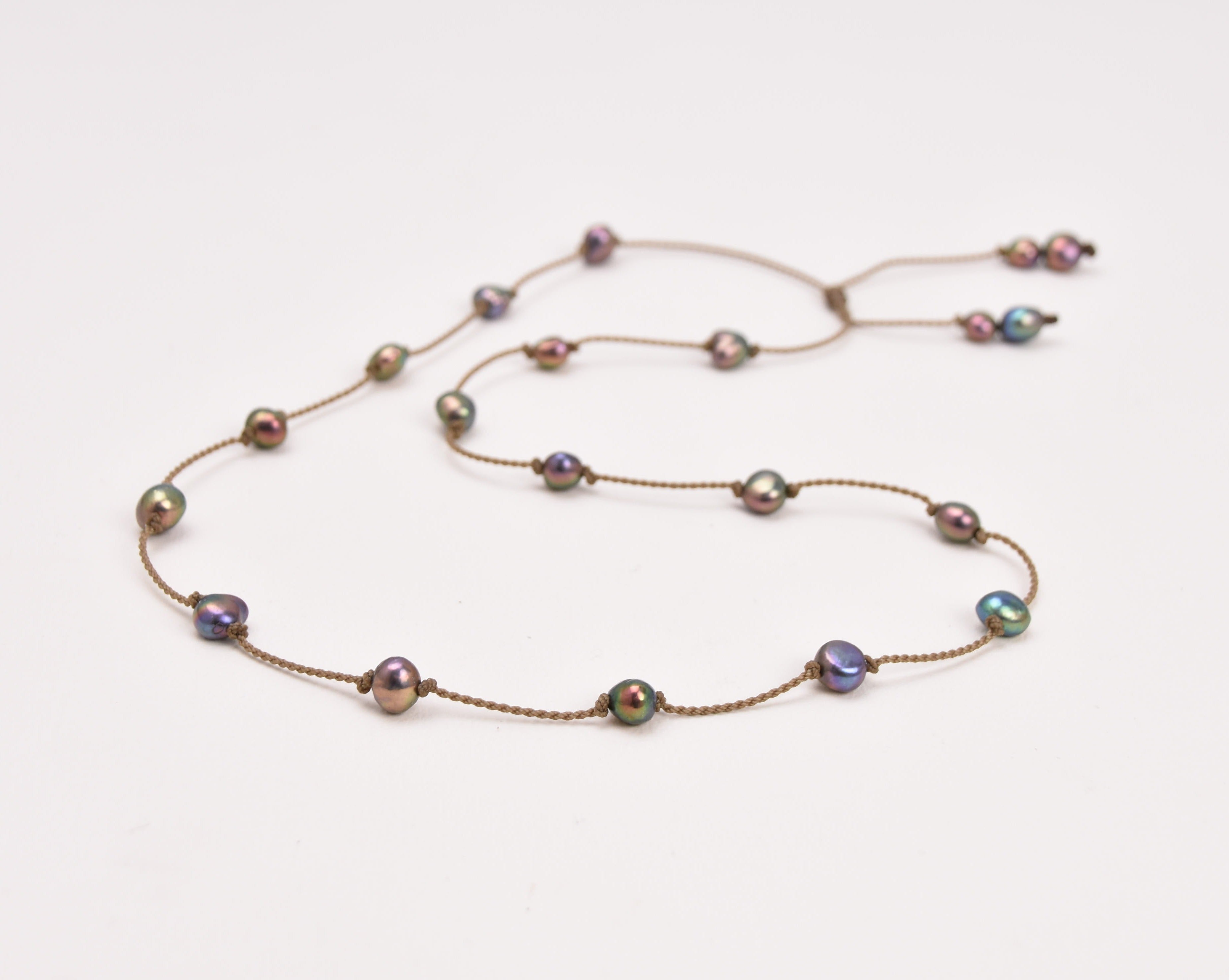 Pearl Duets - necklace + hatband
