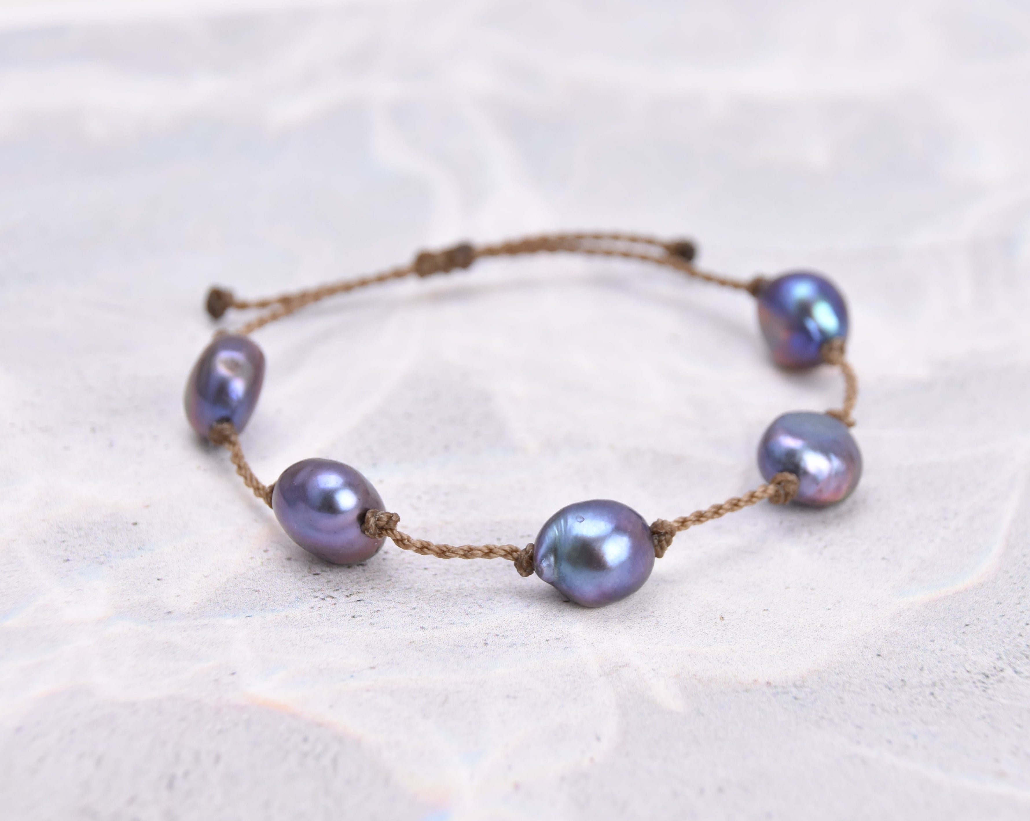 Mermaid + Peacock Pearl Bracelets