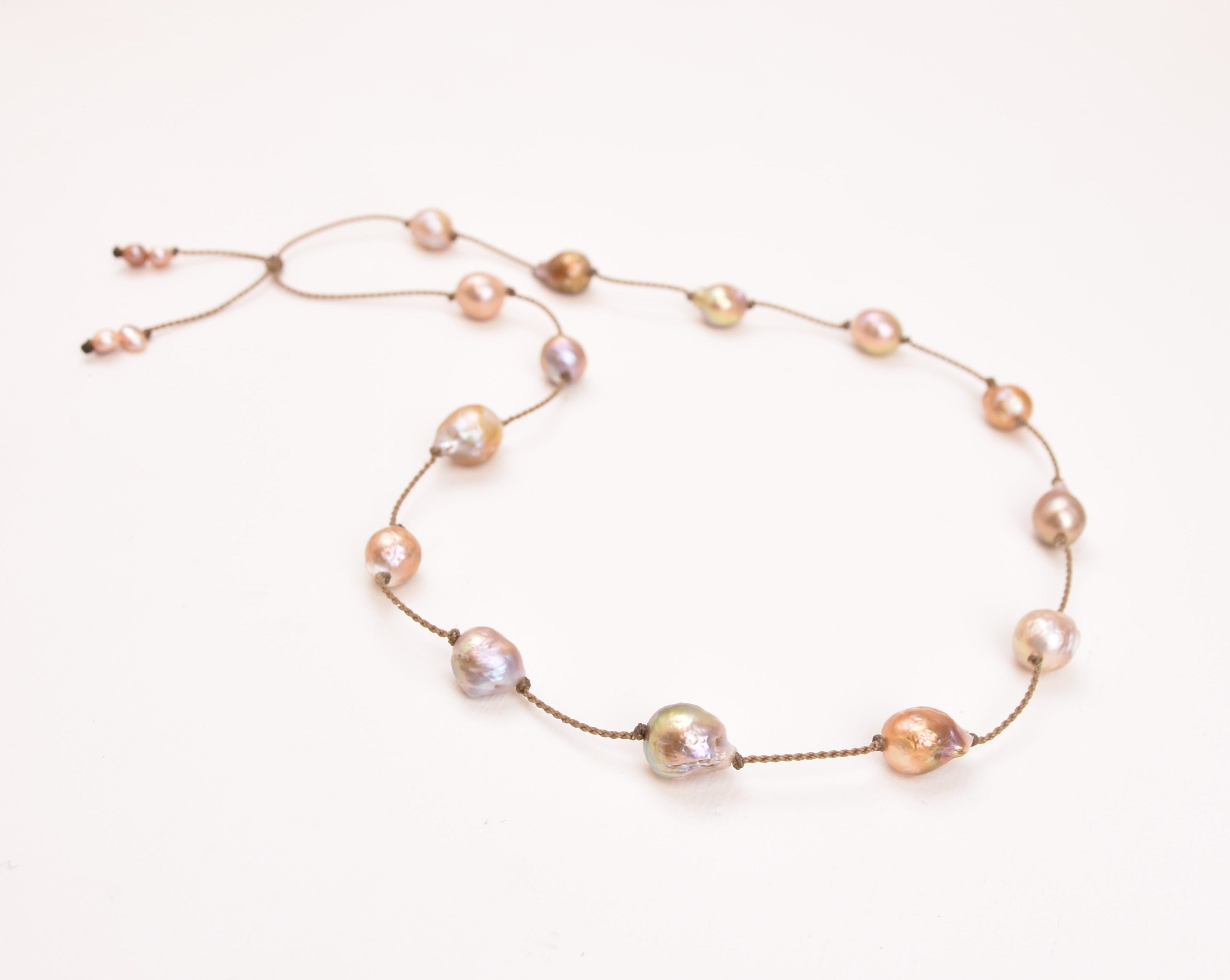 Pearl Duets - necklace + hatband