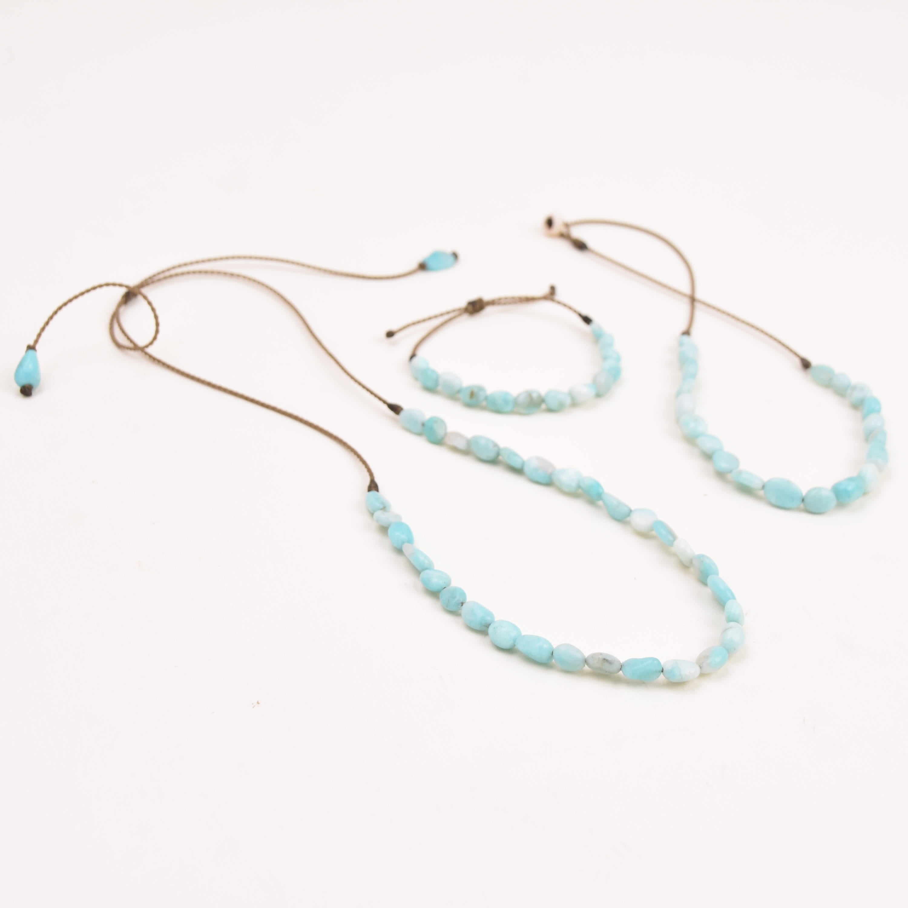 Amazonite Pebbles - Bracelet, Necklace, Duet, OR the whole set!