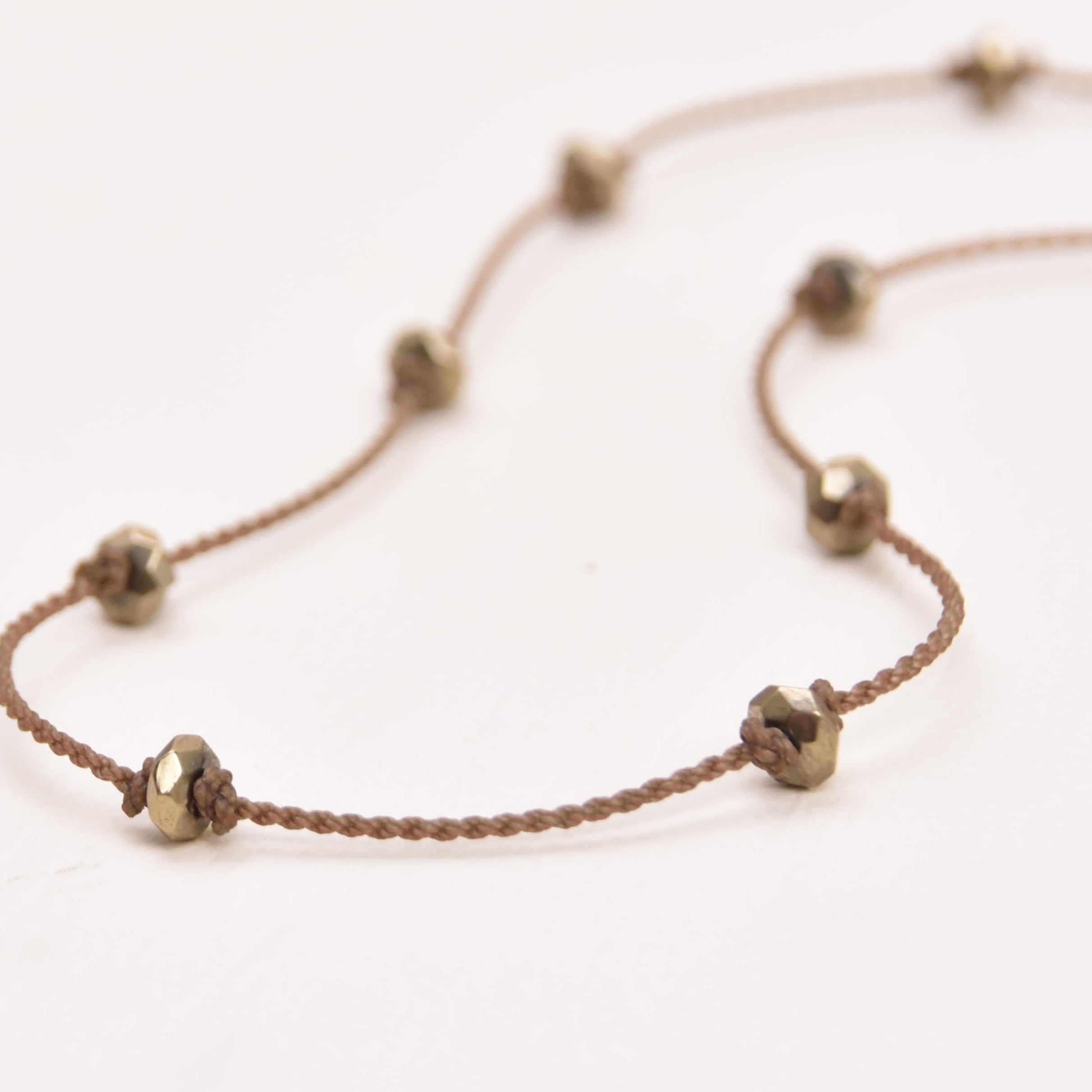 Princess Necklace - Pyrite Faceted