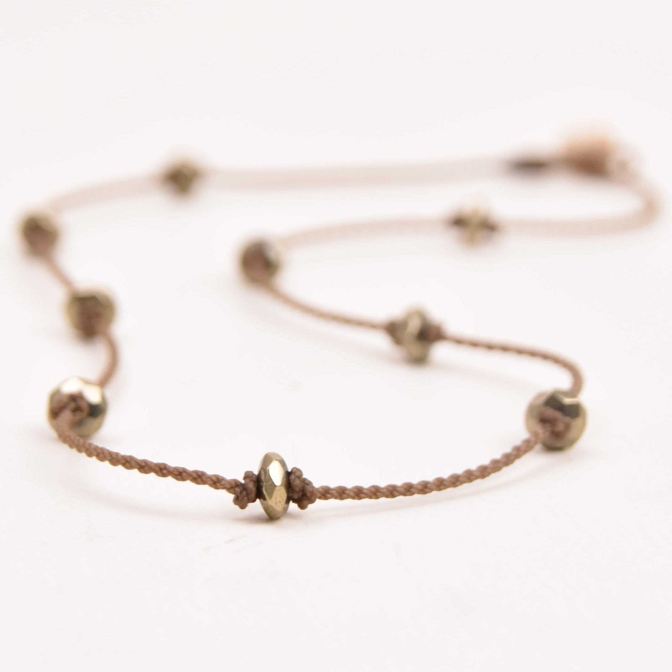 Princess Necklace - Pyrite Faceted