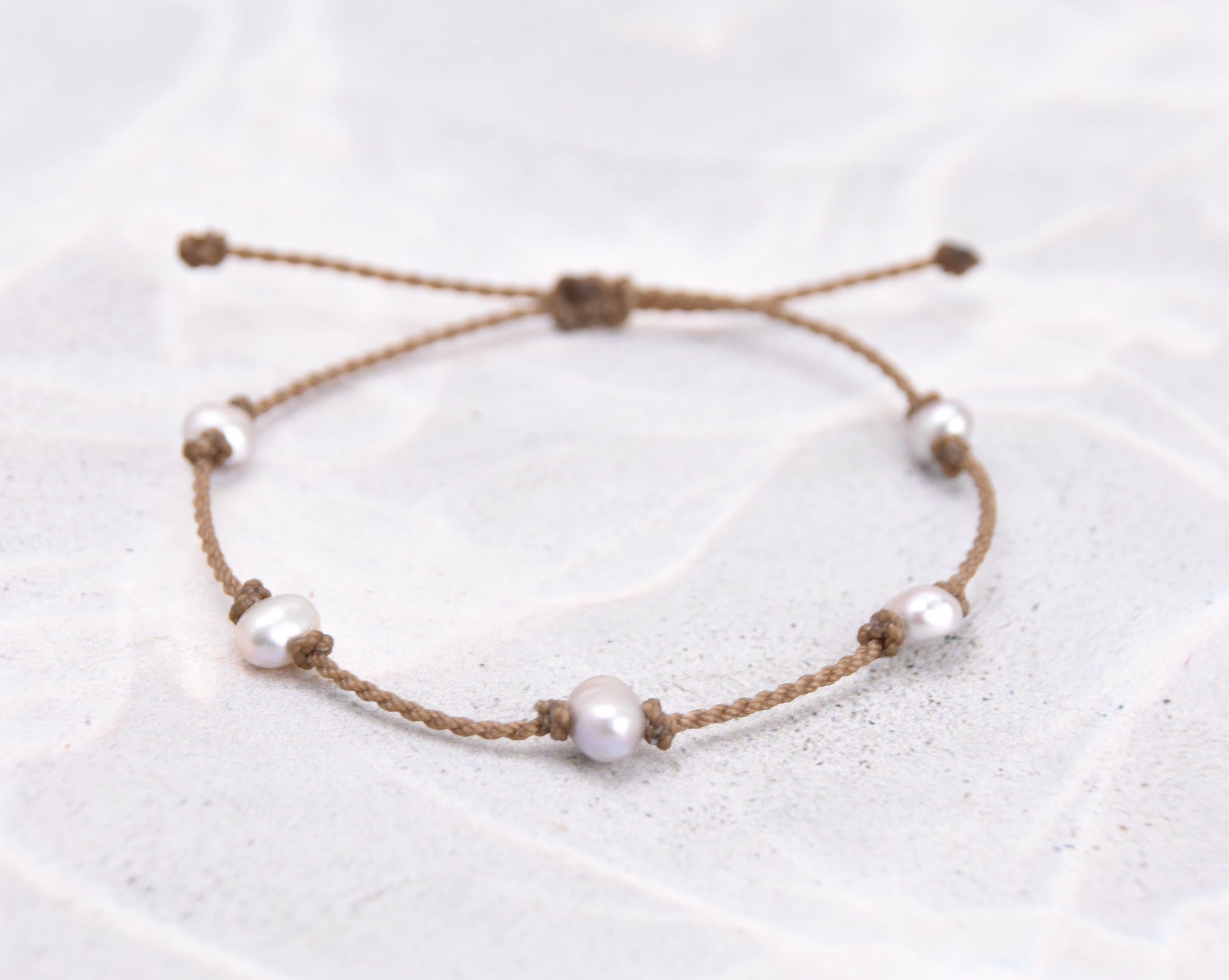 Silver Pearl Bracelets