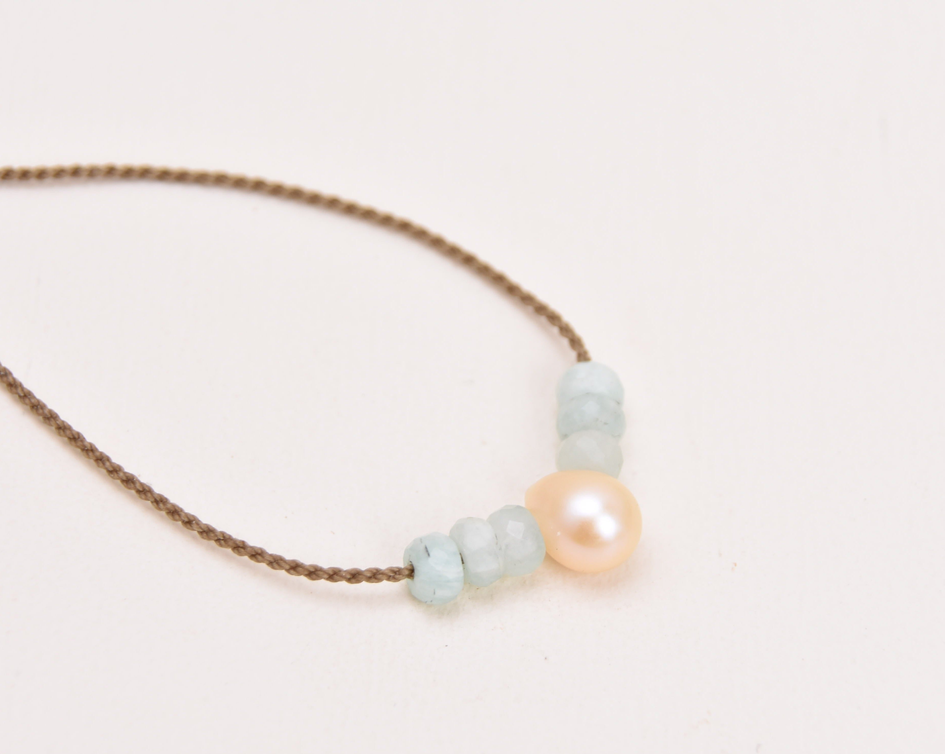 Amazonite + Teardrop Pearl Bohemian