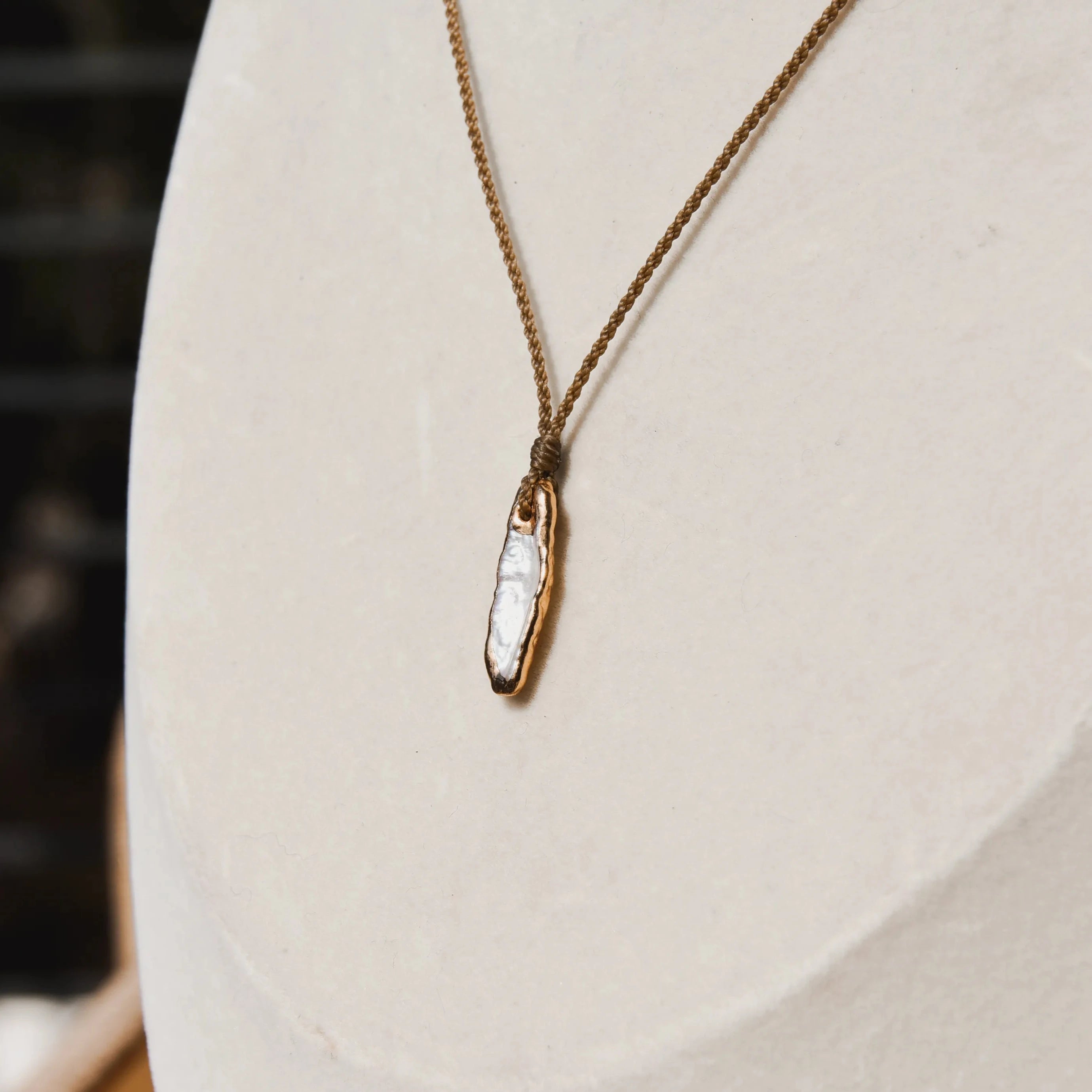 Gold Dipped Biwa Pearl