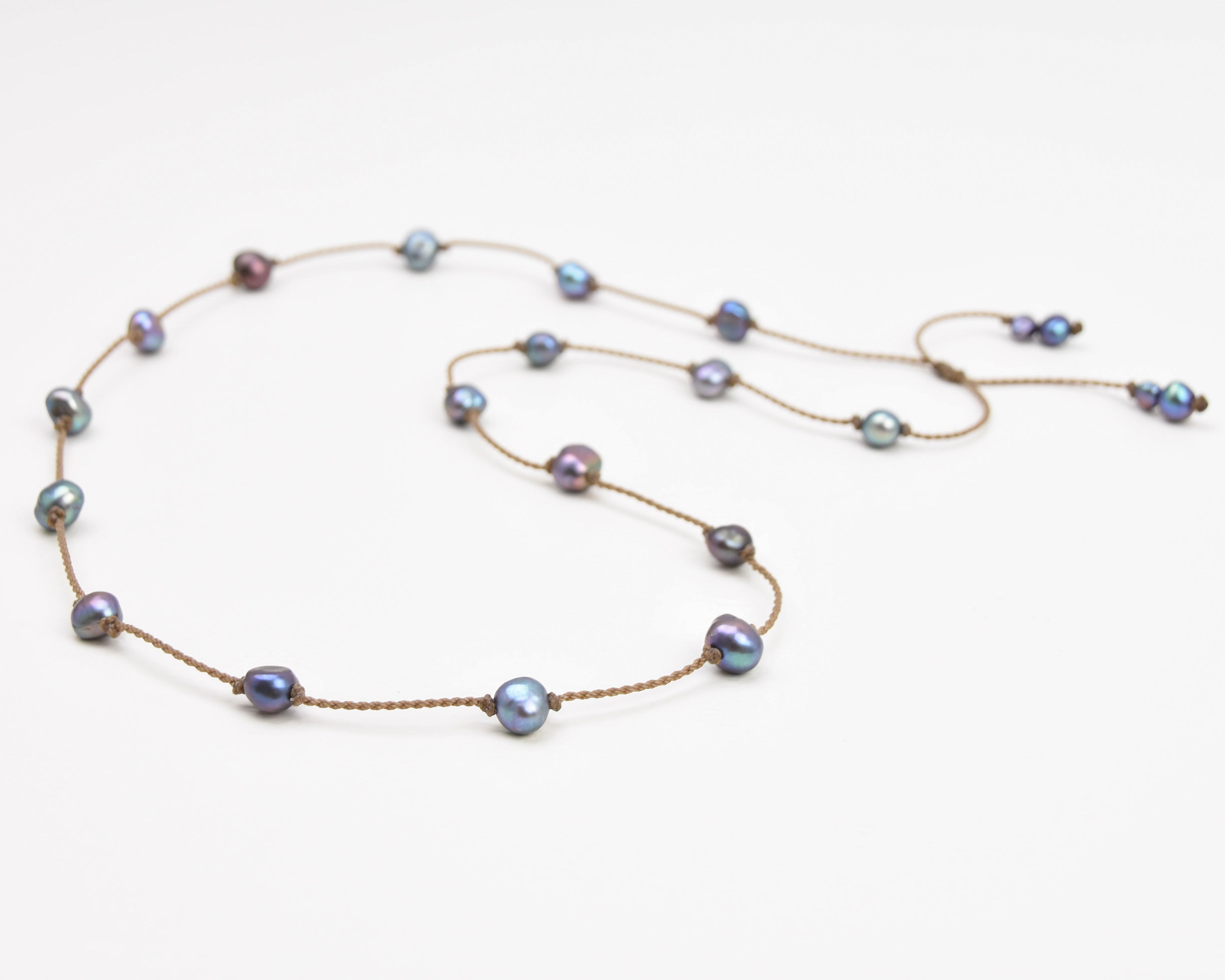 Pearl Duets - necklace + hatband