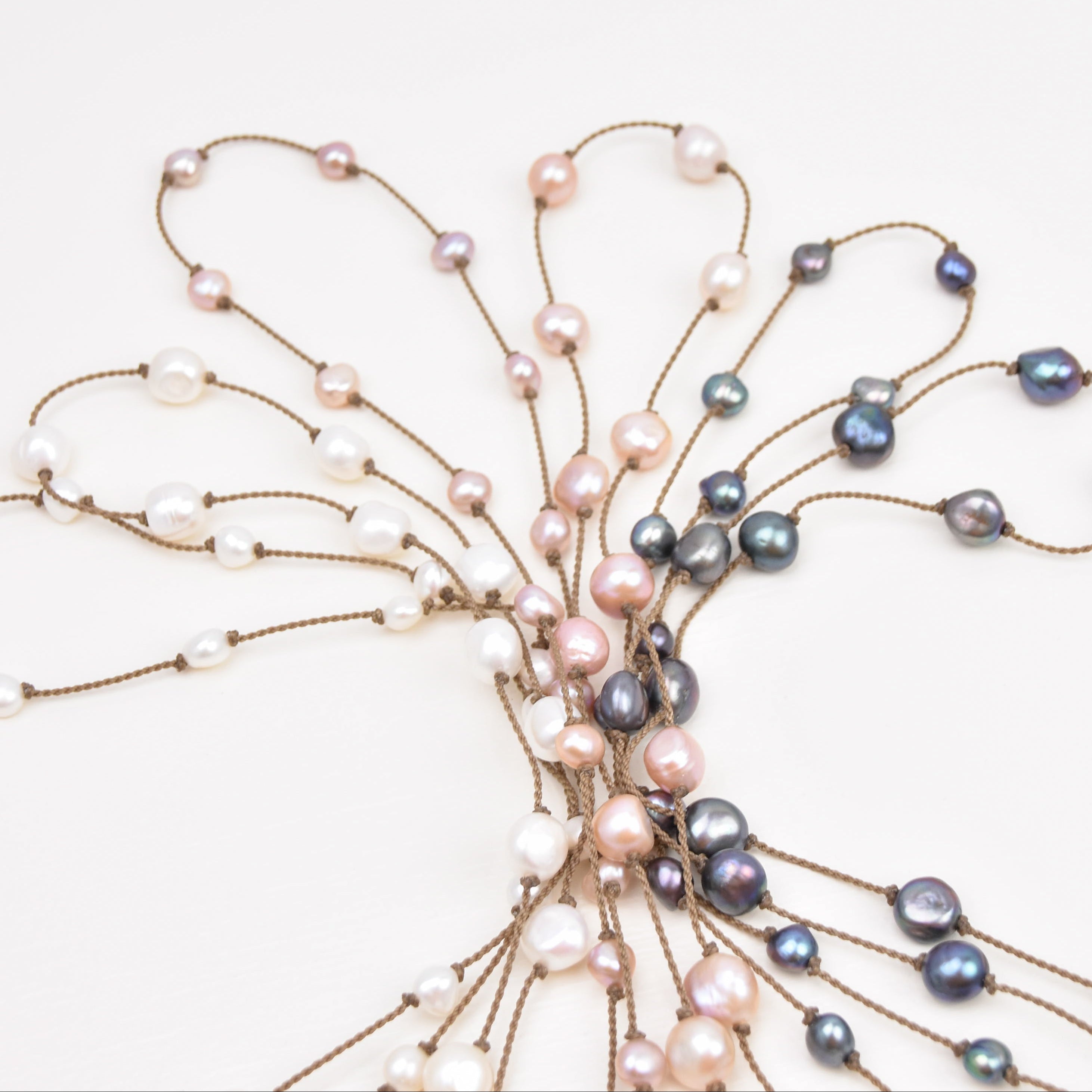 Adjustable Pearl Necklace
