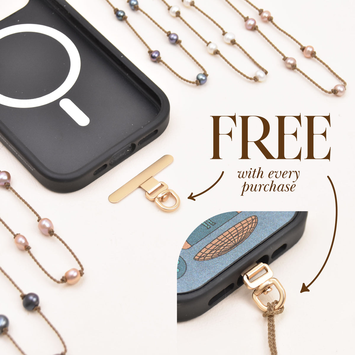 Pearl Phone Wristlet
