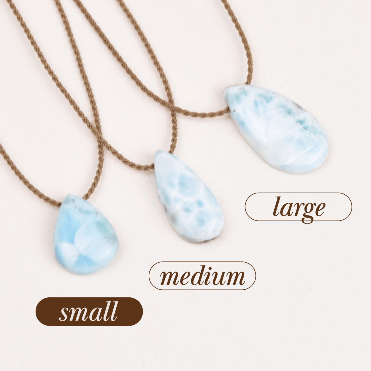 Larimar Pendants
