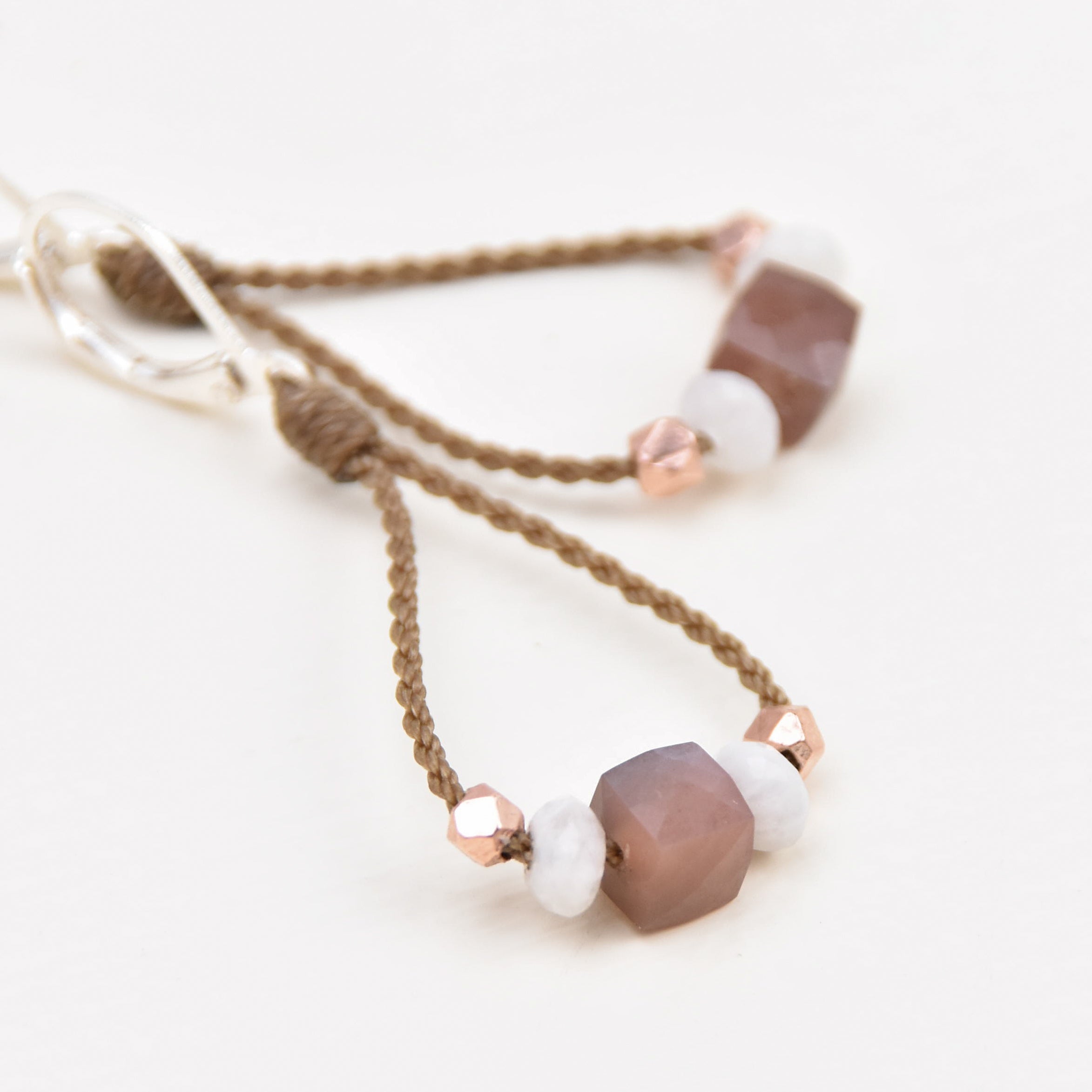 Bohemian Pearl + Stone Earrings