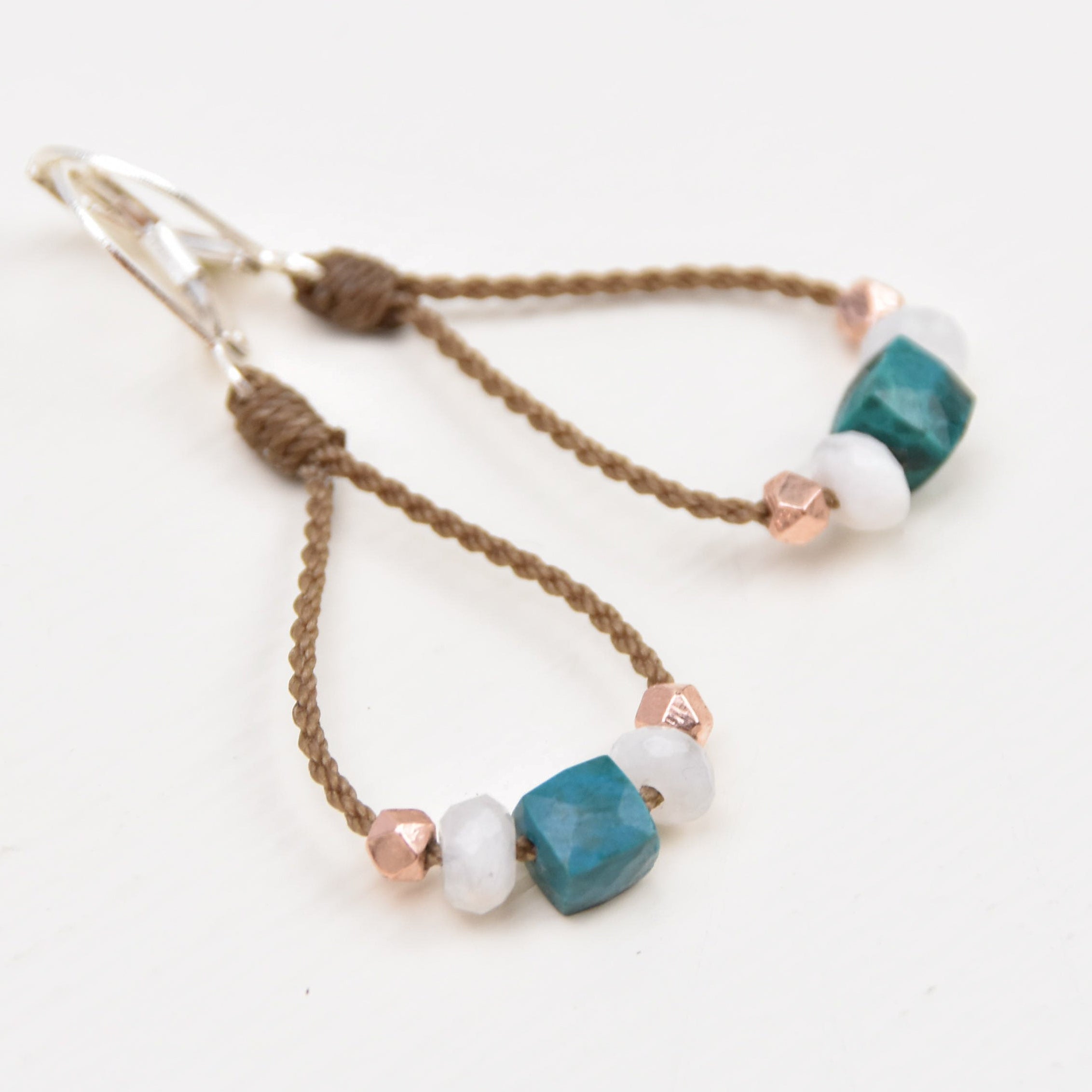 Bohemian Pearl + Stone Earrings