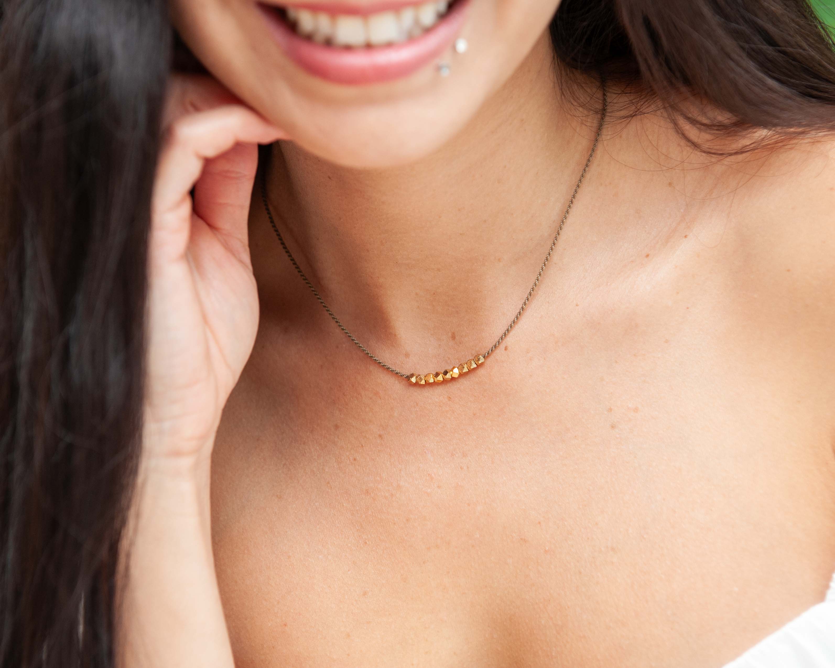 Minimalist Metal Necklace - Rose Gold, Gold or Silver