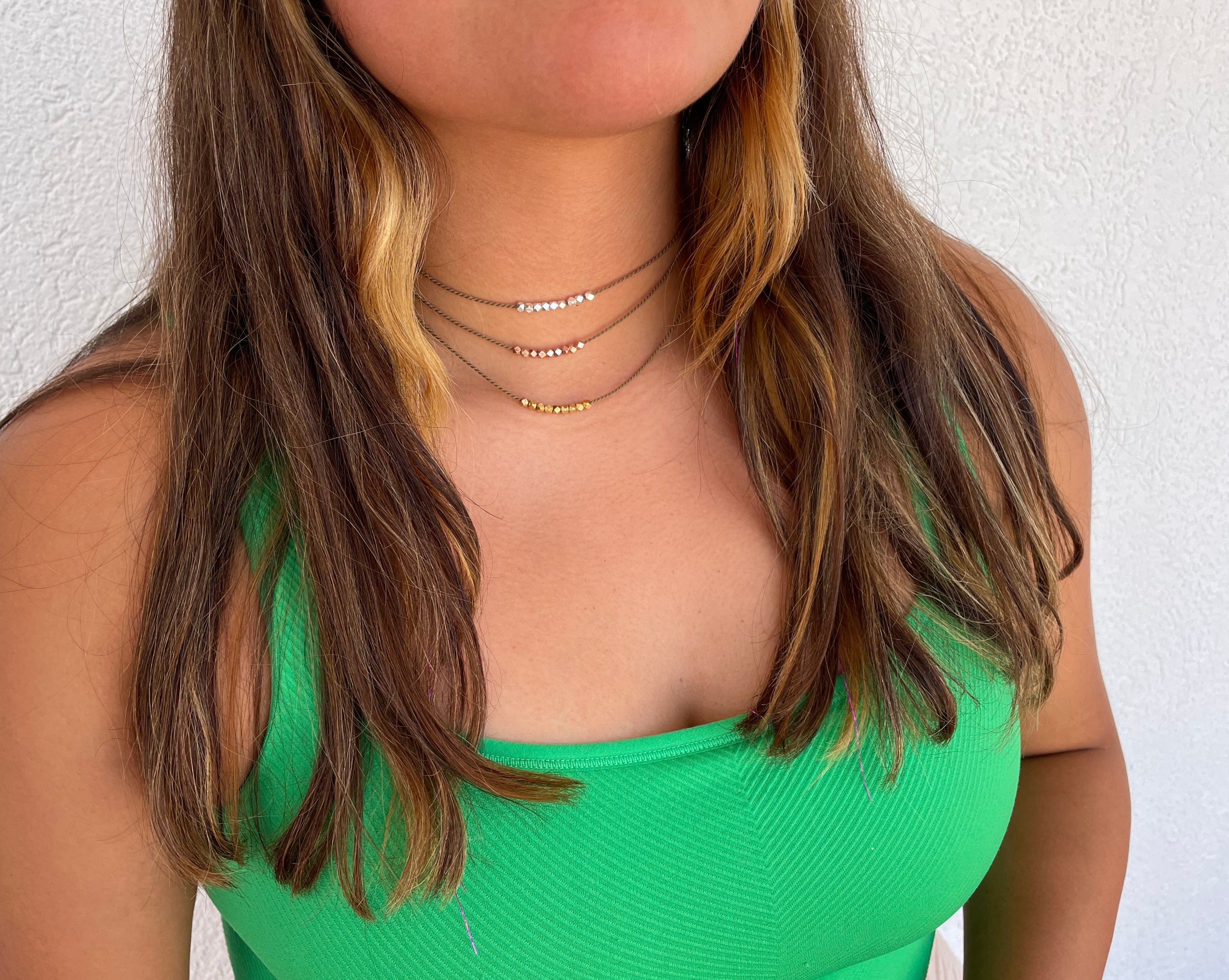 Minimalist Metal Necklace - Rose Gold, Gold or Silver