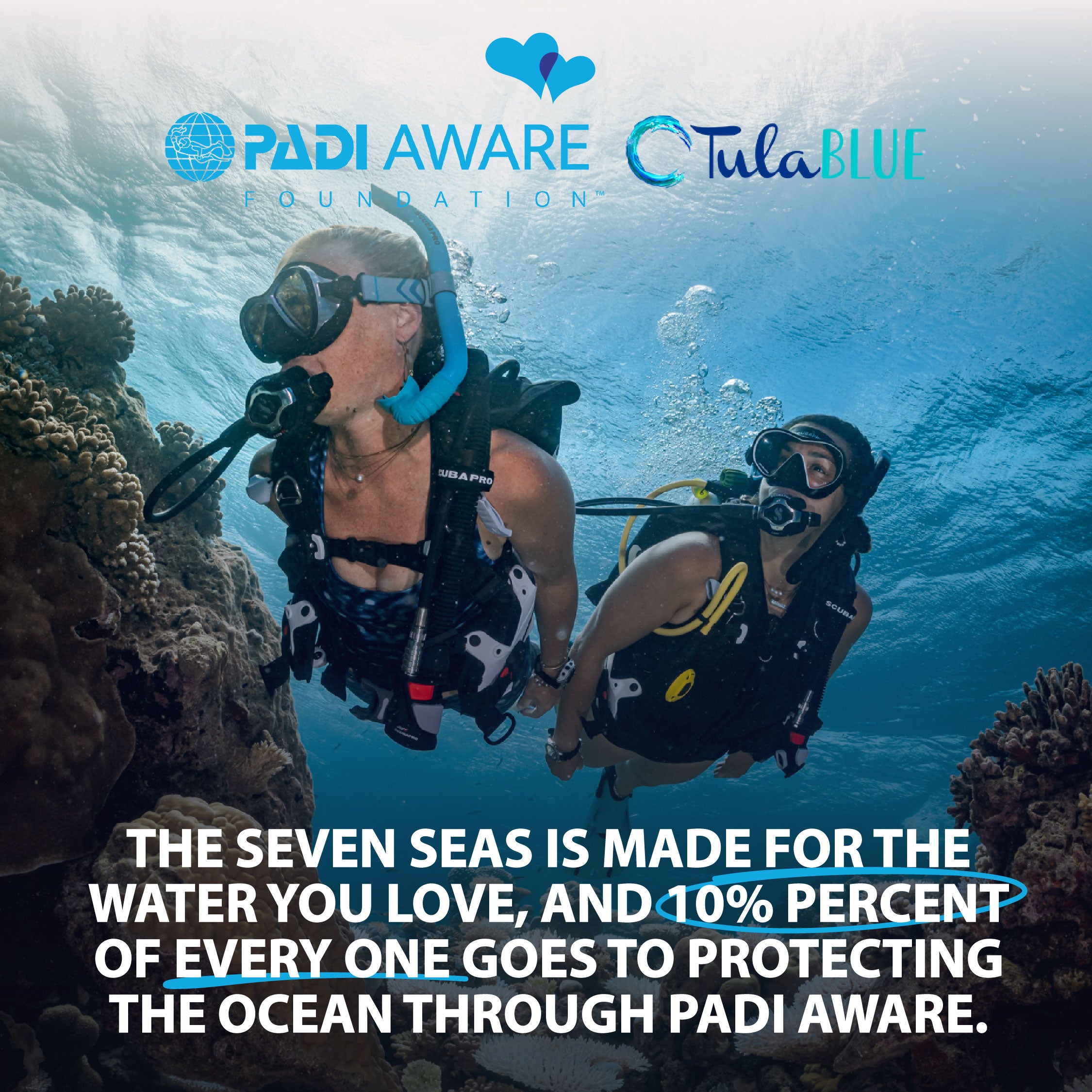 Seven Seas Bracelet benefiting PADI Aware