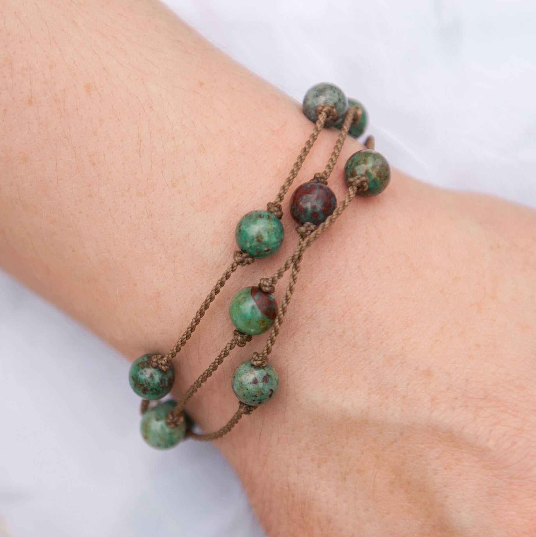 Wrap-1179-Chrysocolla Round Medium