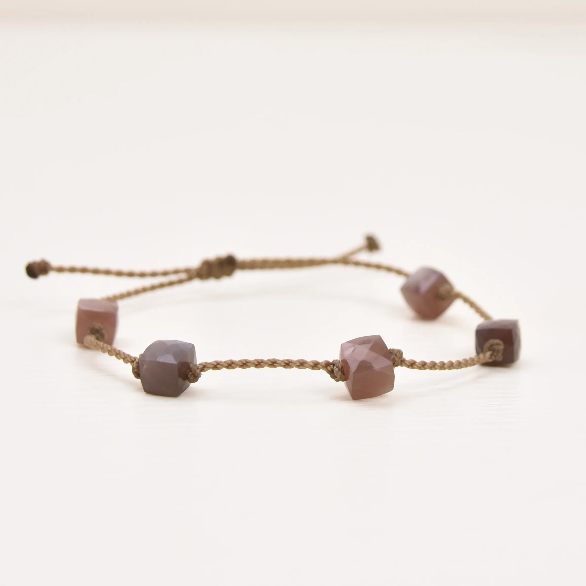 Cube Gemstone Bracelets