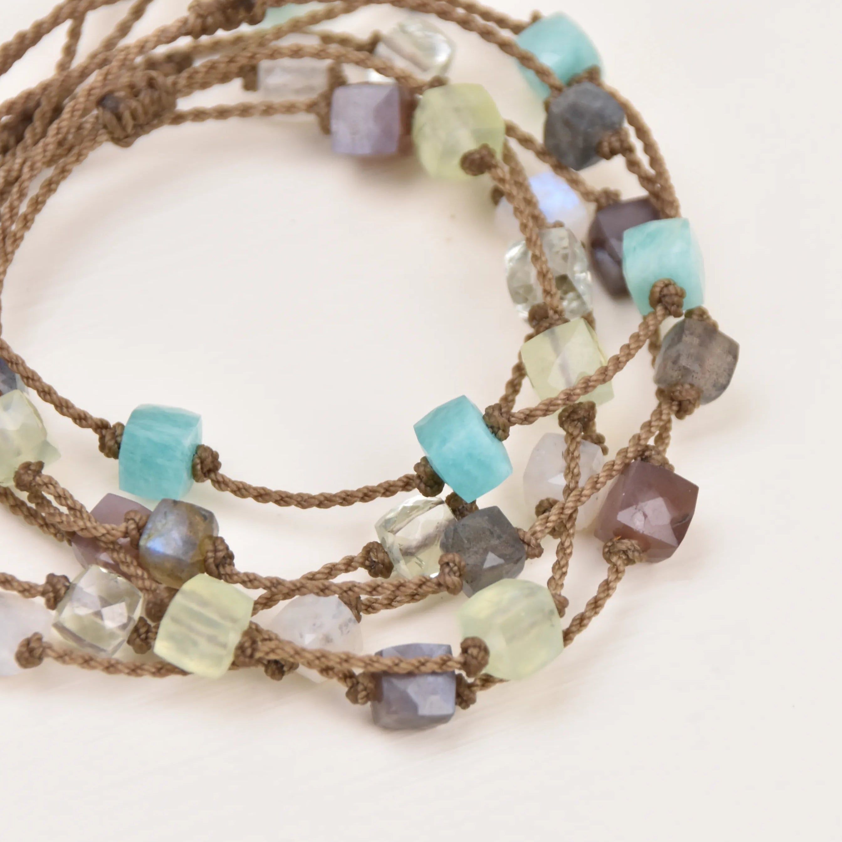 Cube Gemstone Bracelets