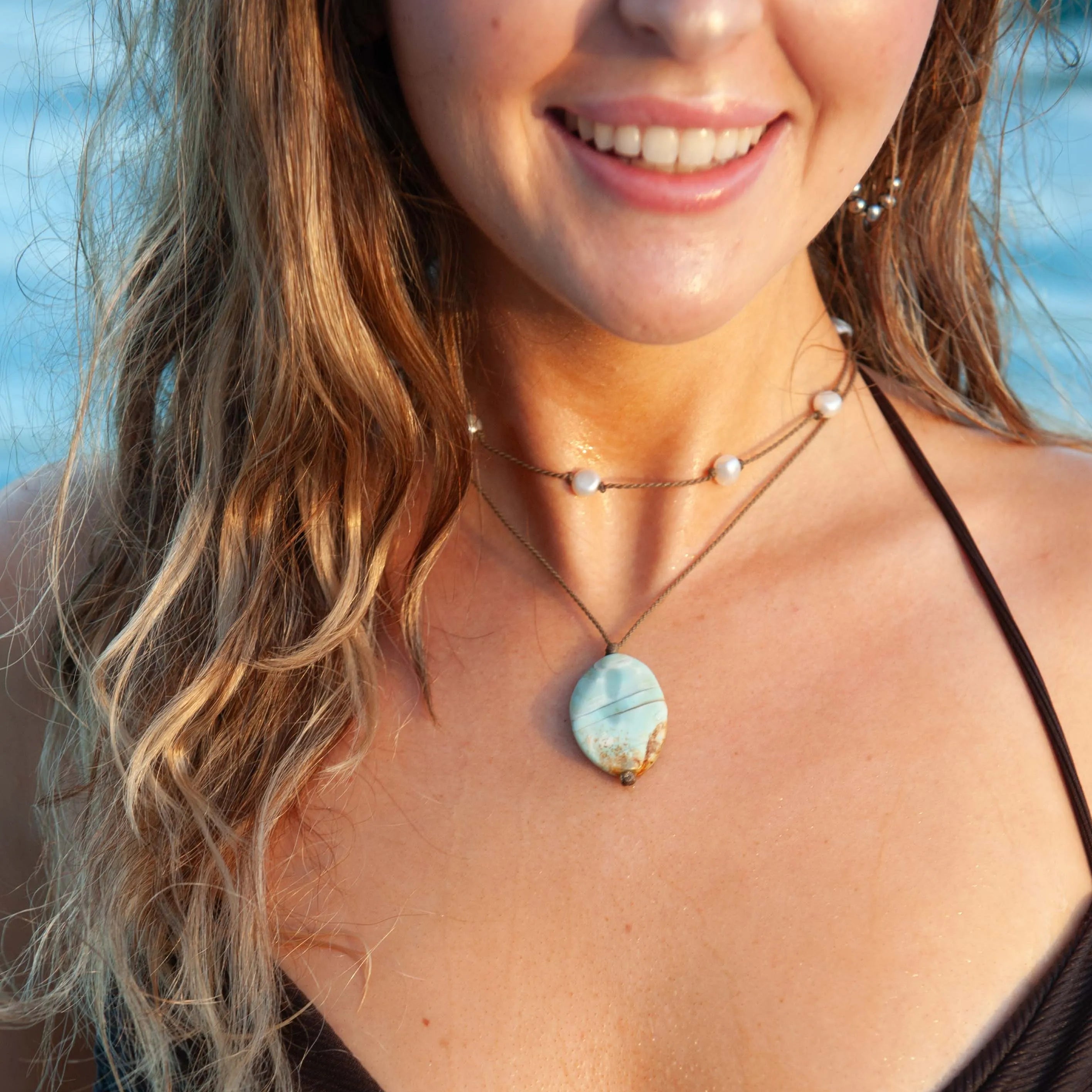 Dragon Skin Agate Stone Pendant | LIMITED DROP