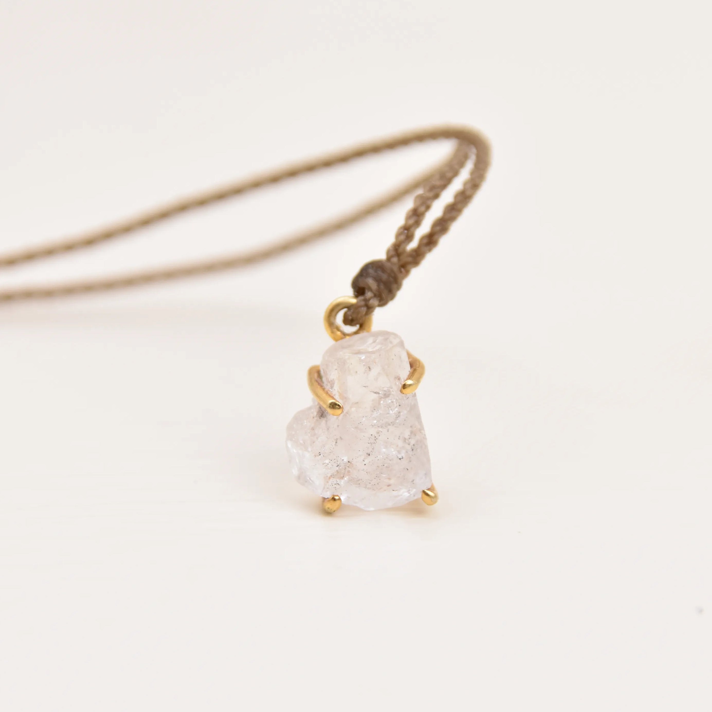 Herkimer Bezeled Diamond Necklace – Limited Drop
