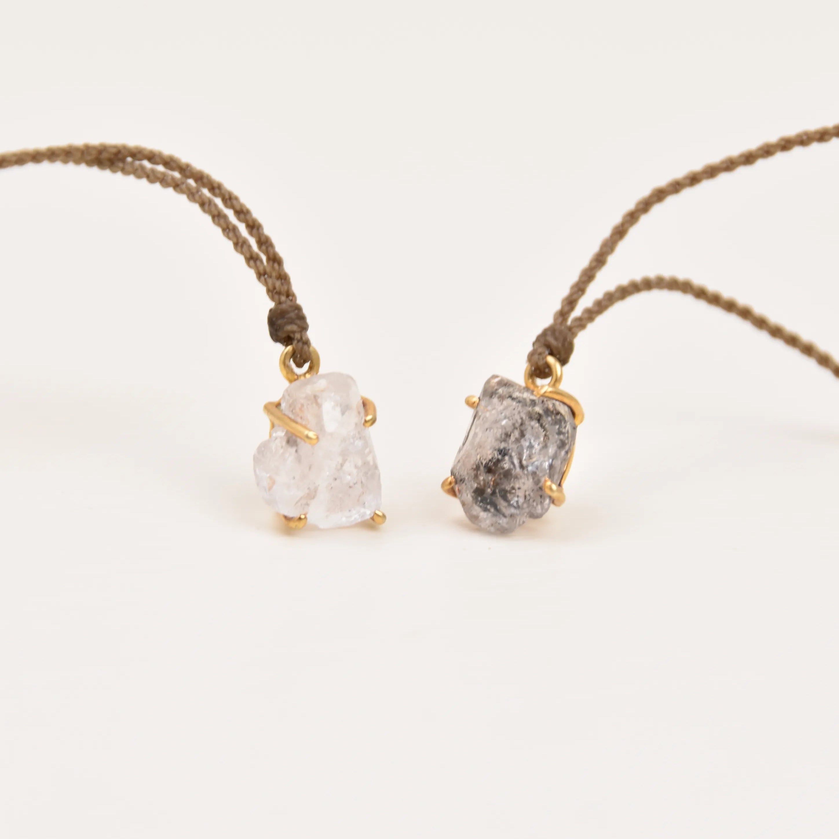 Herkimer Bezeled Diamond Necklace – Limited Drop