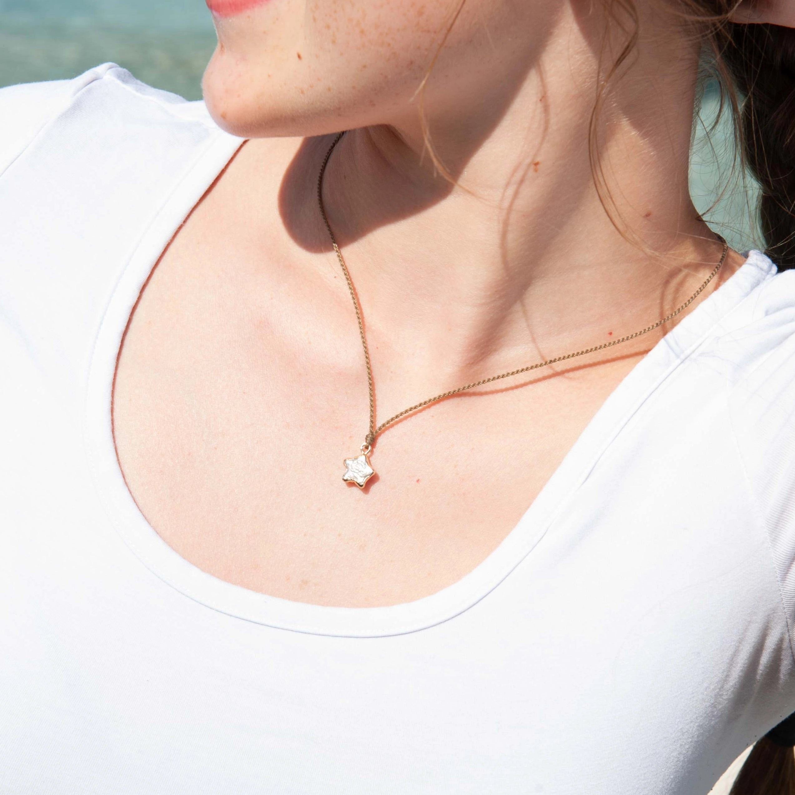 Pearl Star Necklace – Dipped in Gold | Limited