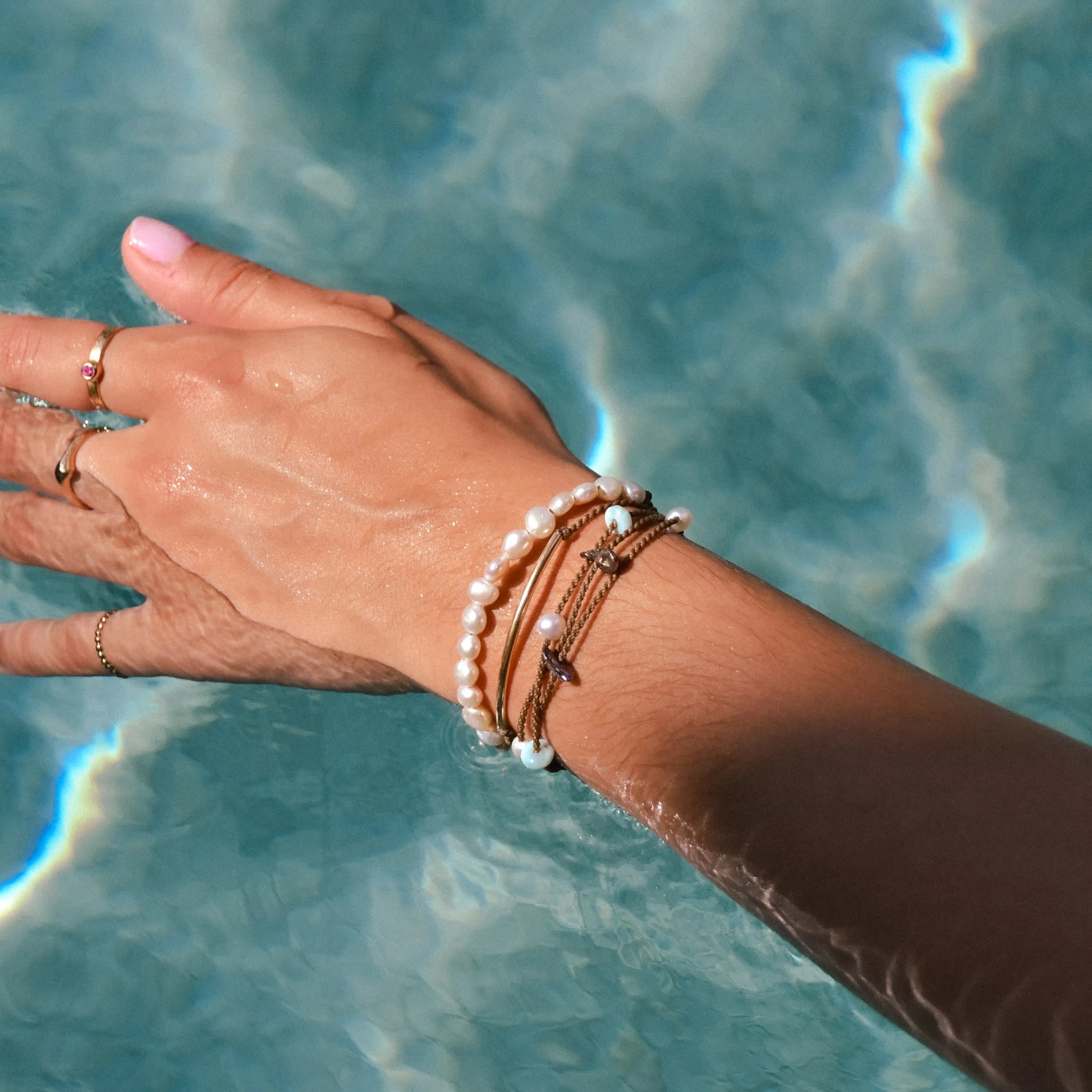 Crown Pearl Bracelet