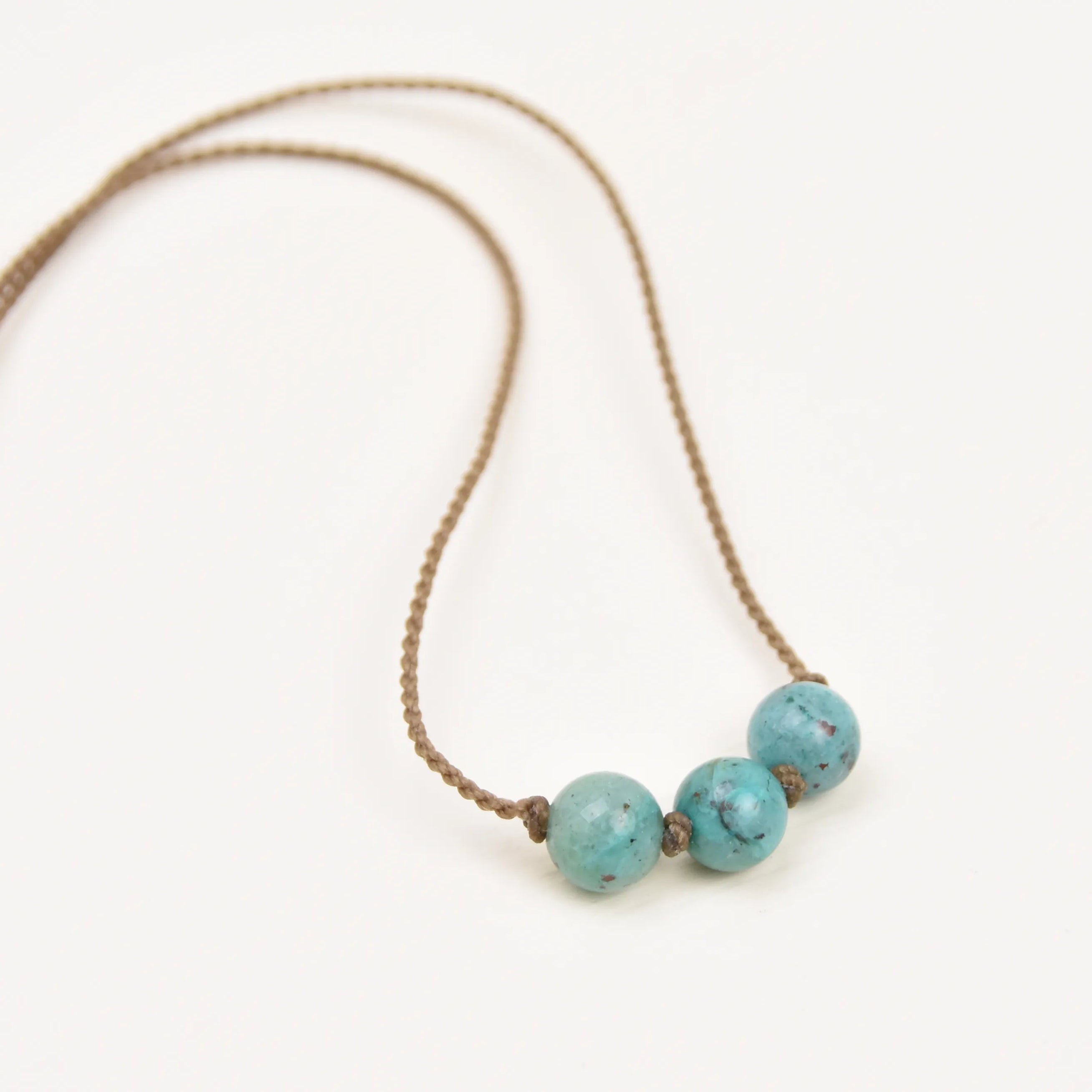 Stone Triple Knotted Necklaces