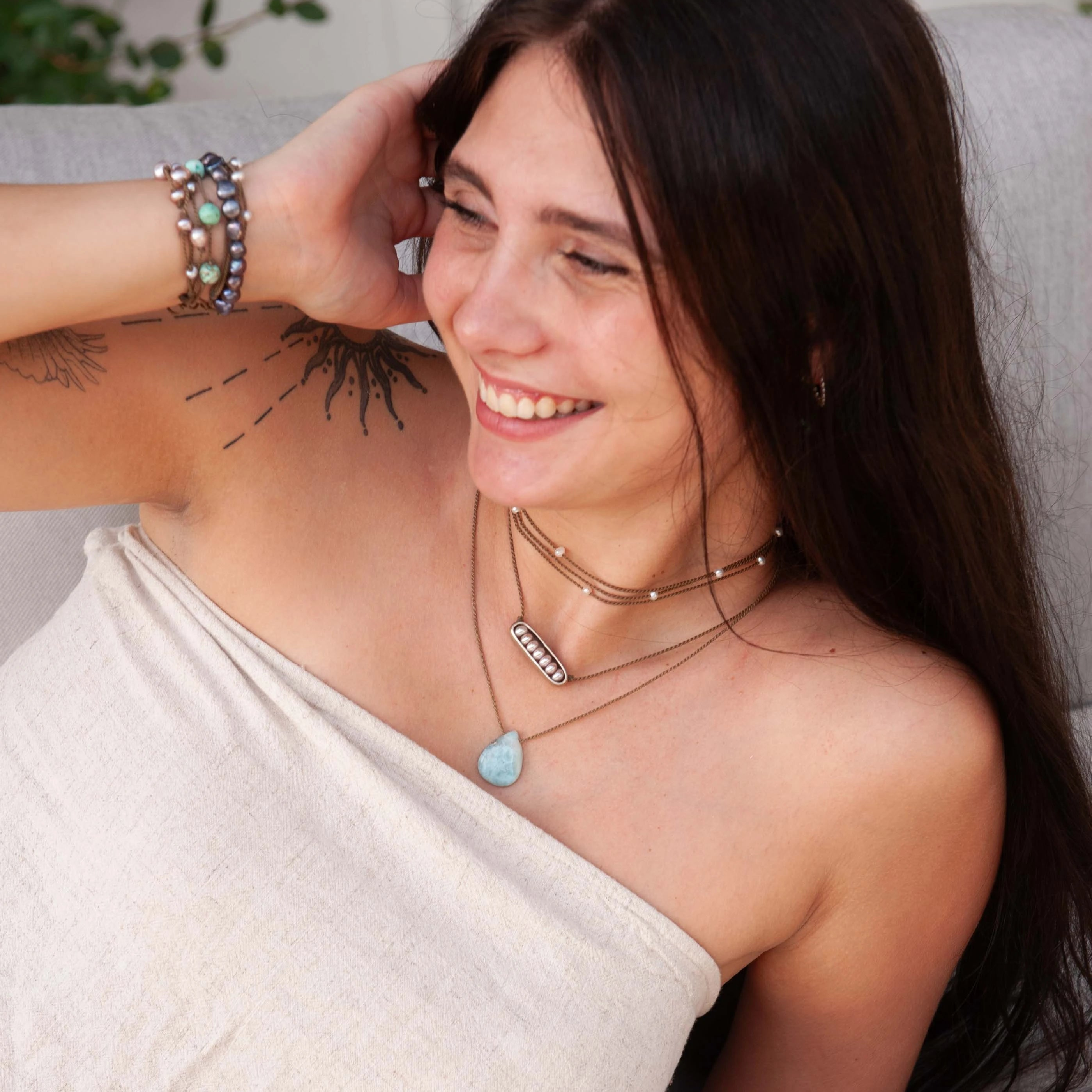 Tula Blue Metals | Pearl Horizon