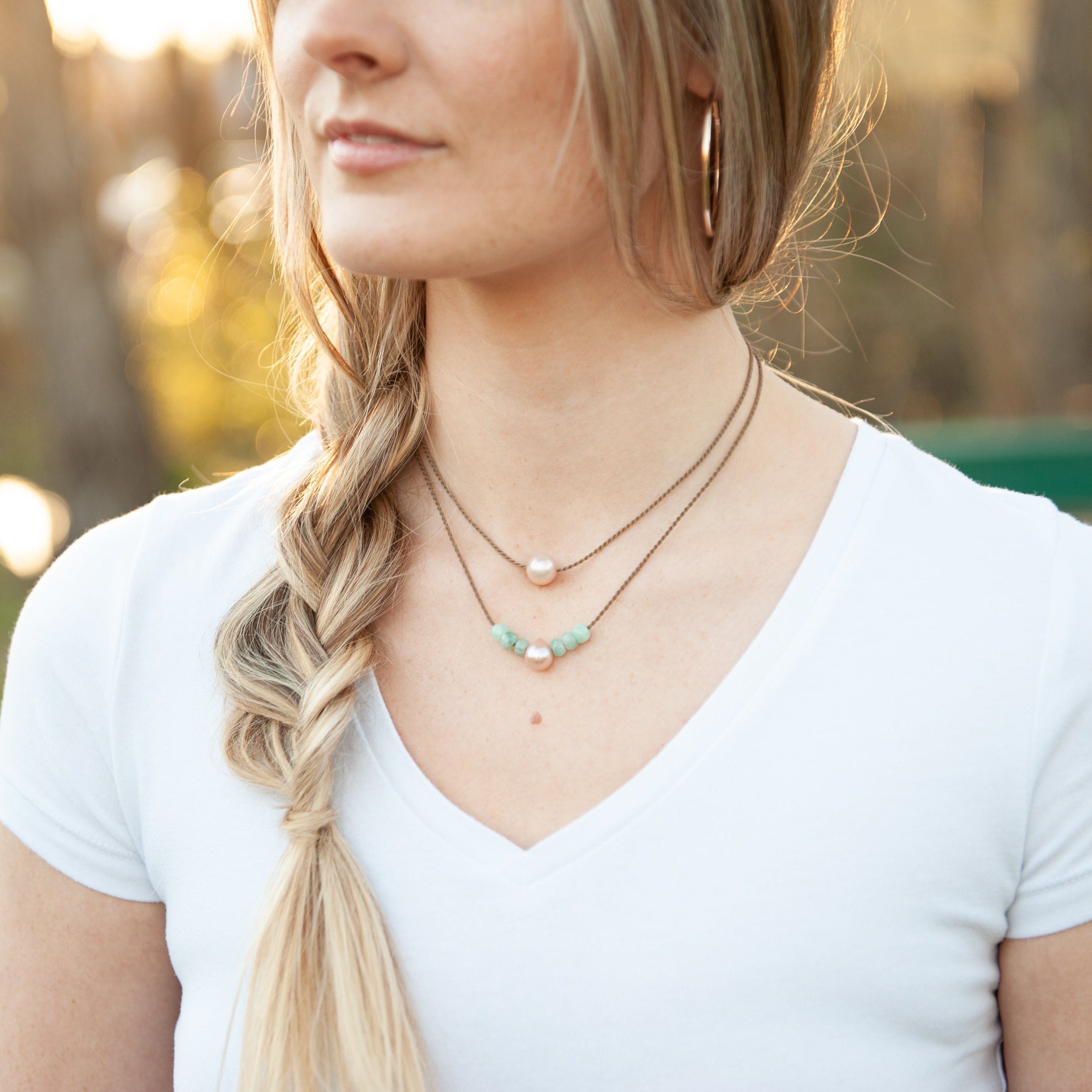 Teardrop Pearl Necklace