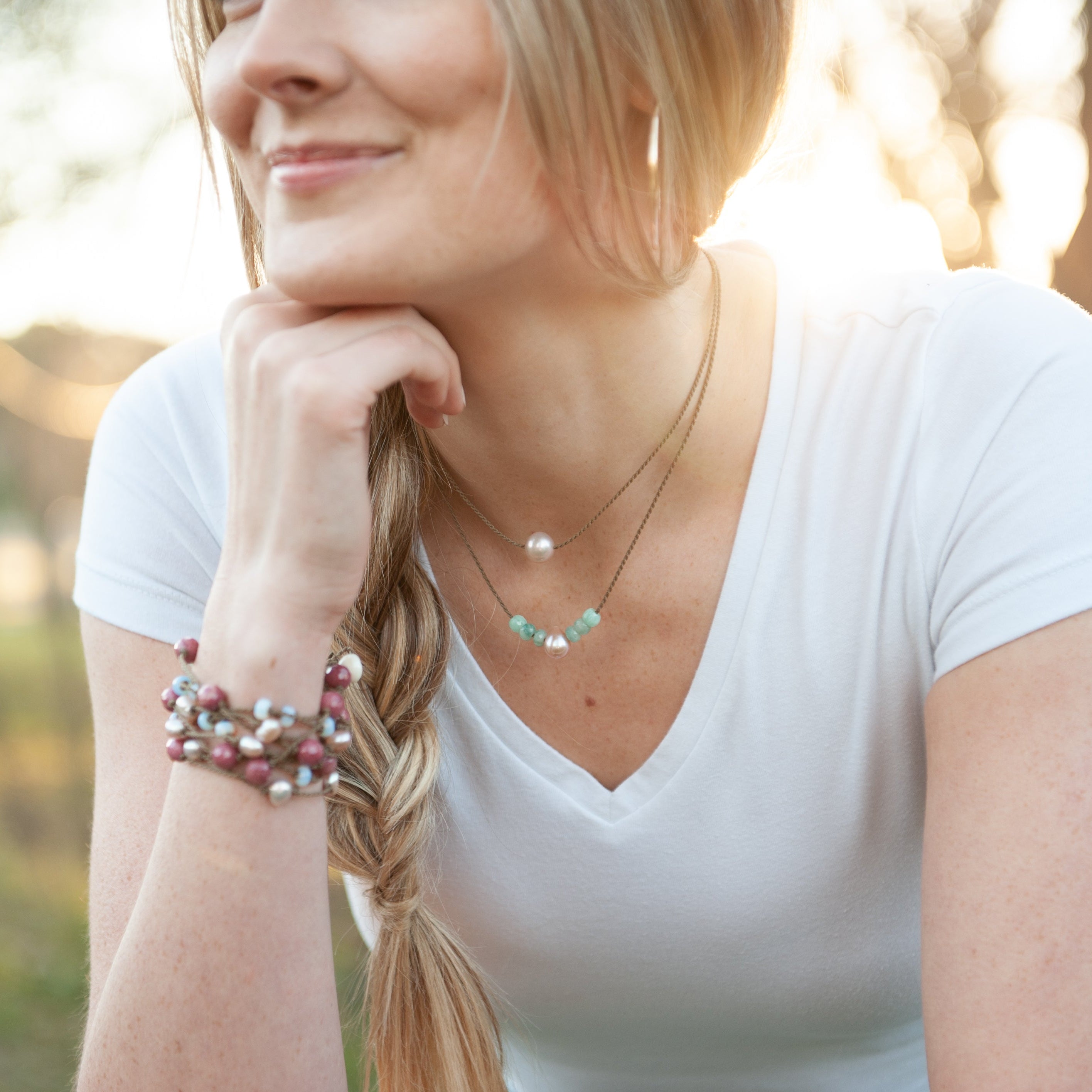 Teardrop Pearl Necklace