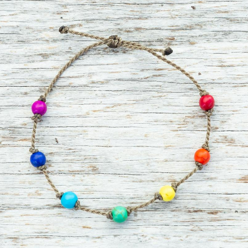 Bracelet-1948-Rainbow Howlite