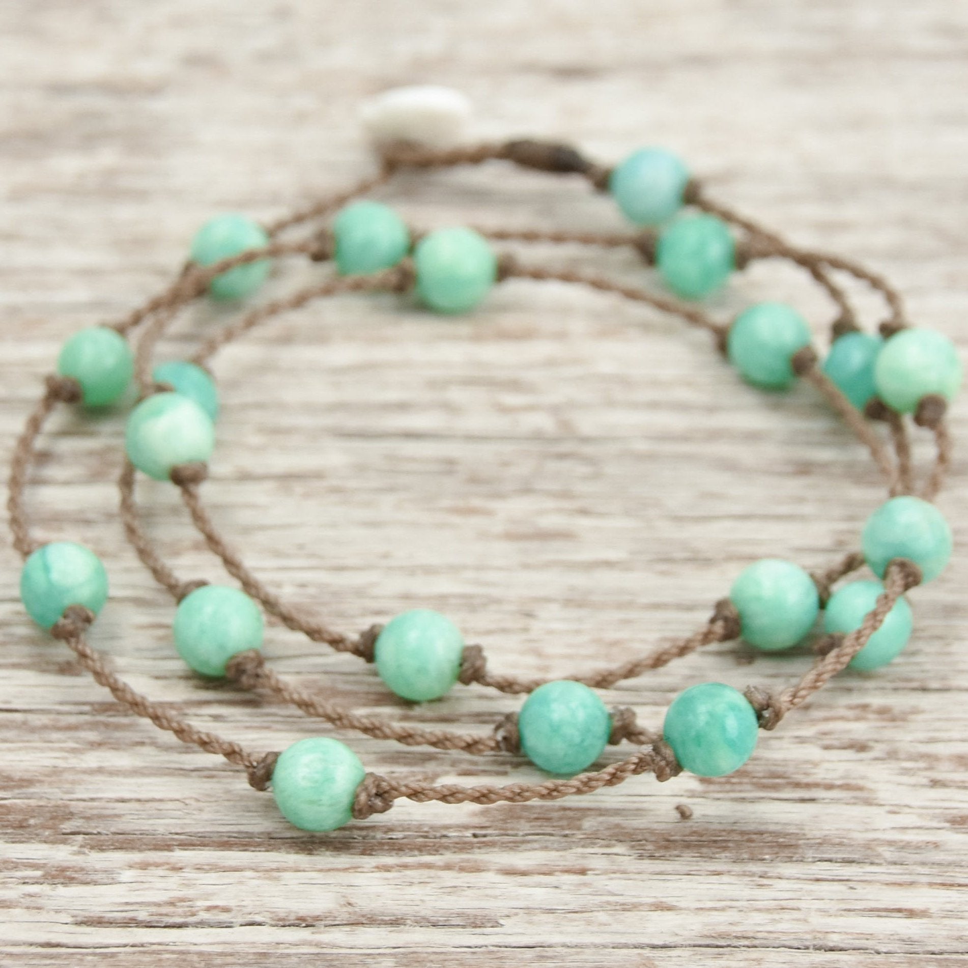 Wrap-1076-Amazonite Round Petite