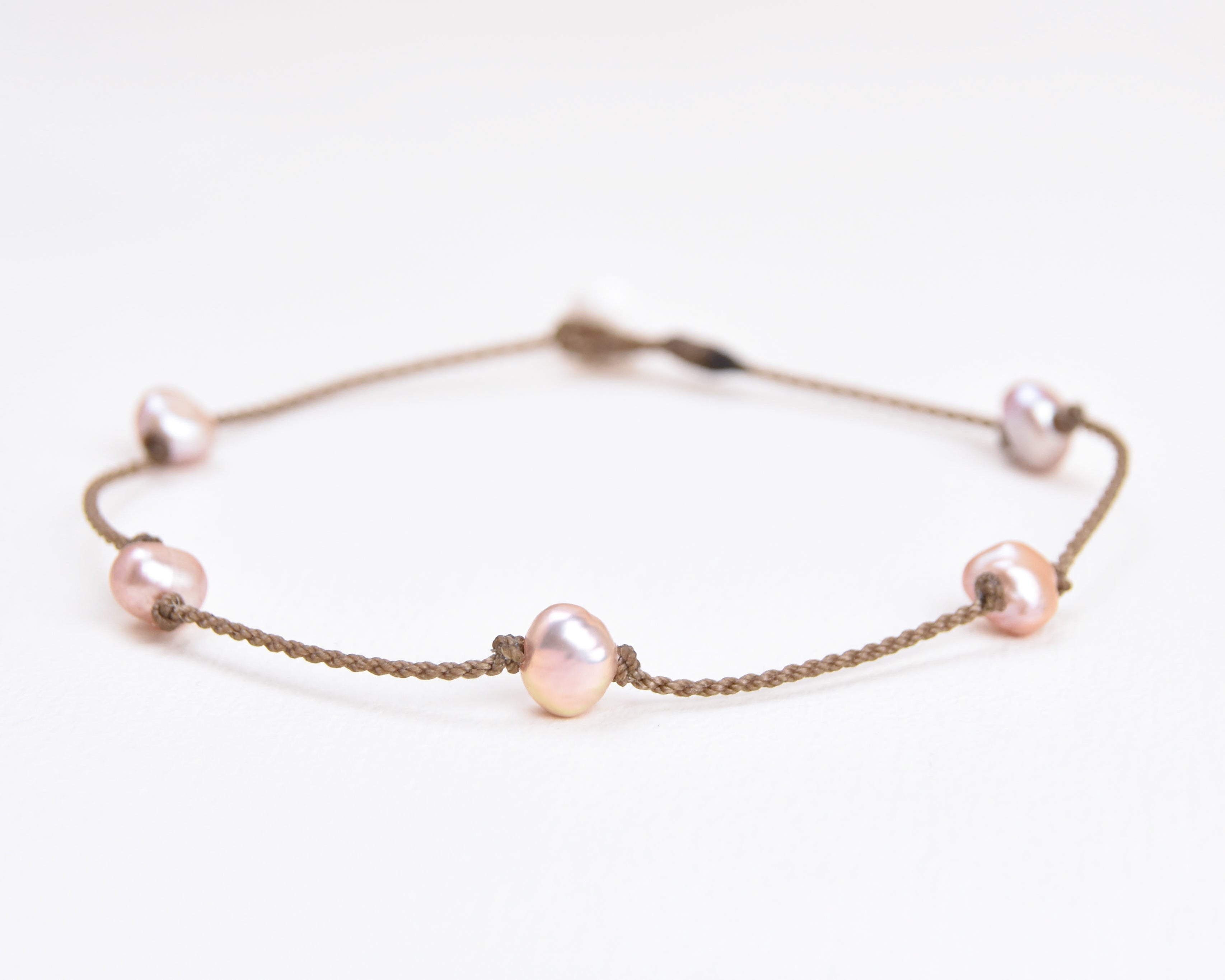 Blush Pearl Princess Anklets