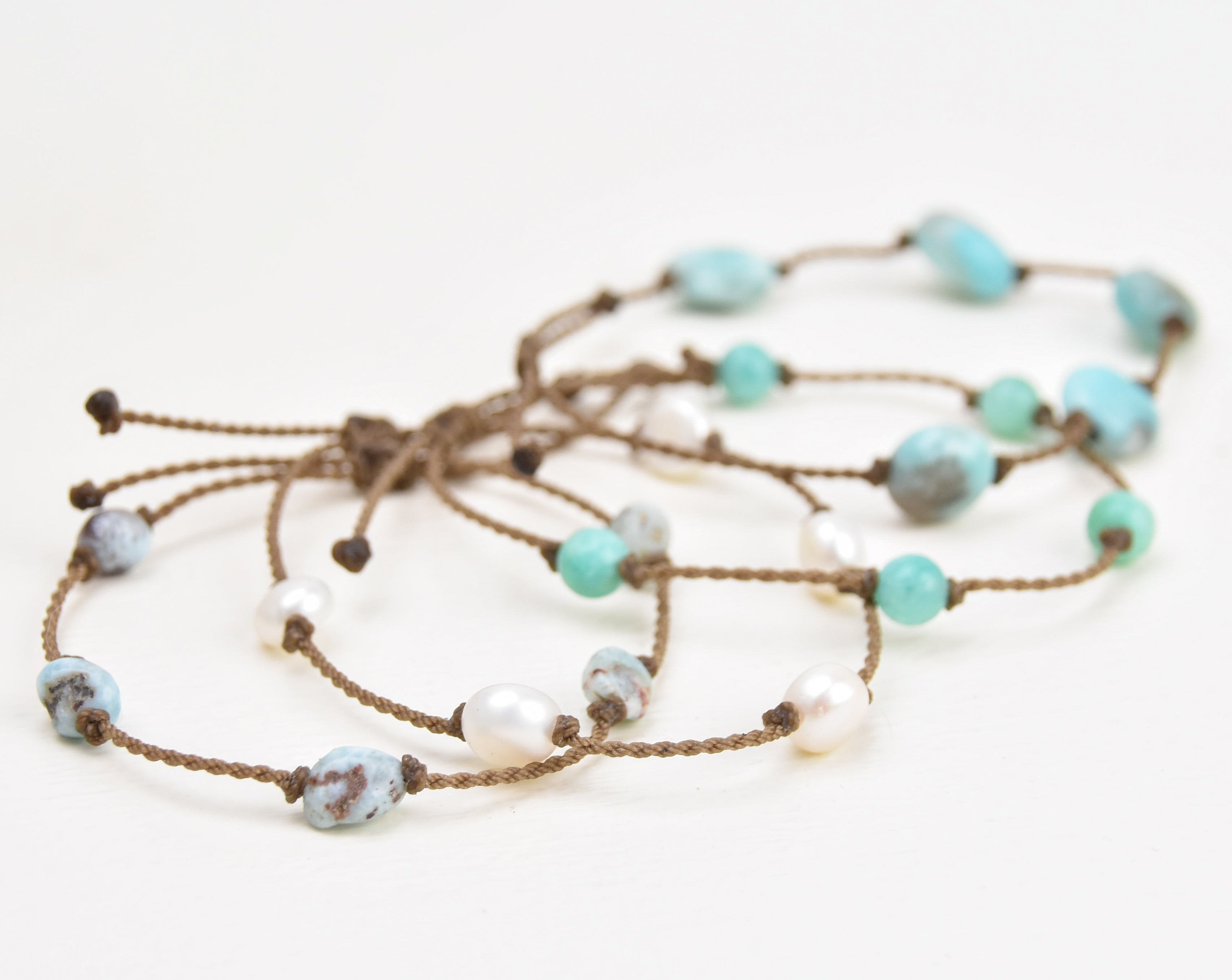 Snow at the Beach - Bracelet Stack