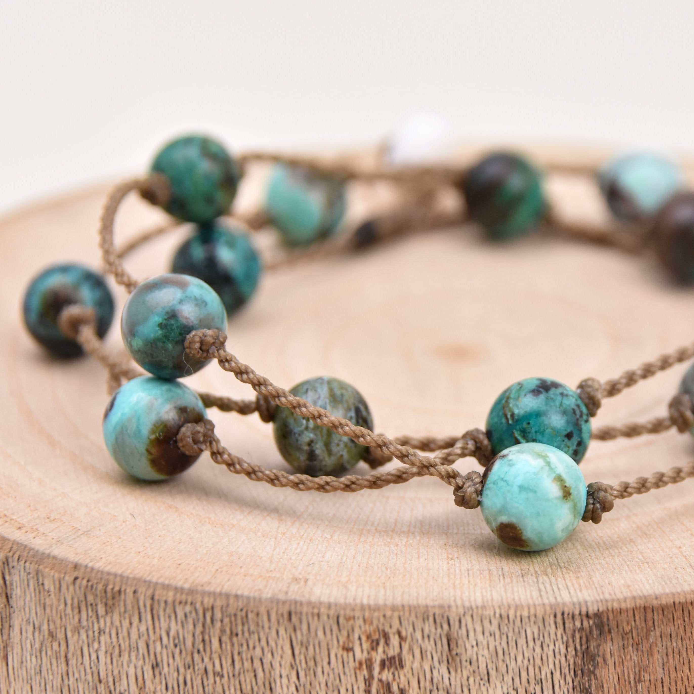 Wrap-1182-Chrysocolla Natural Round Medium