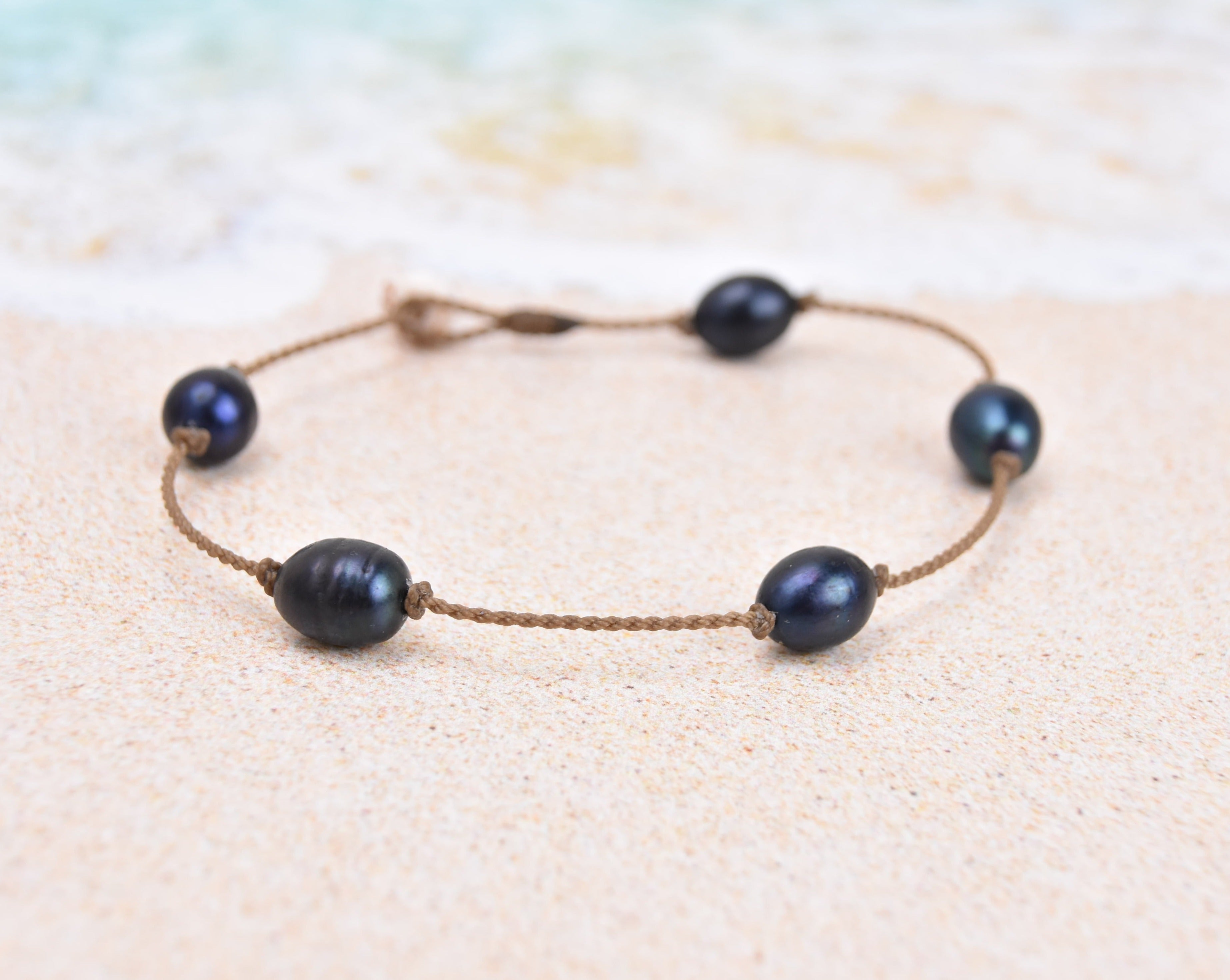 Mermaid + Peacock Pearl Princess Anklets