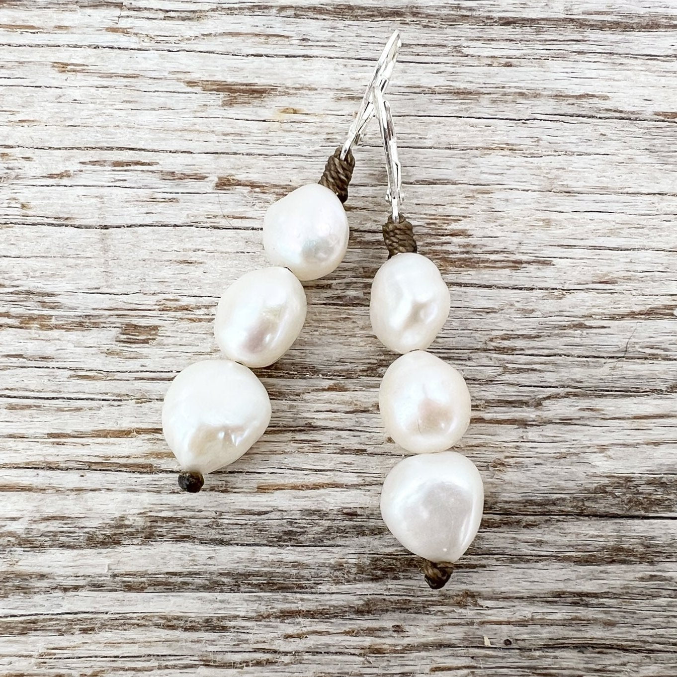 Stacked Pearl Earrings